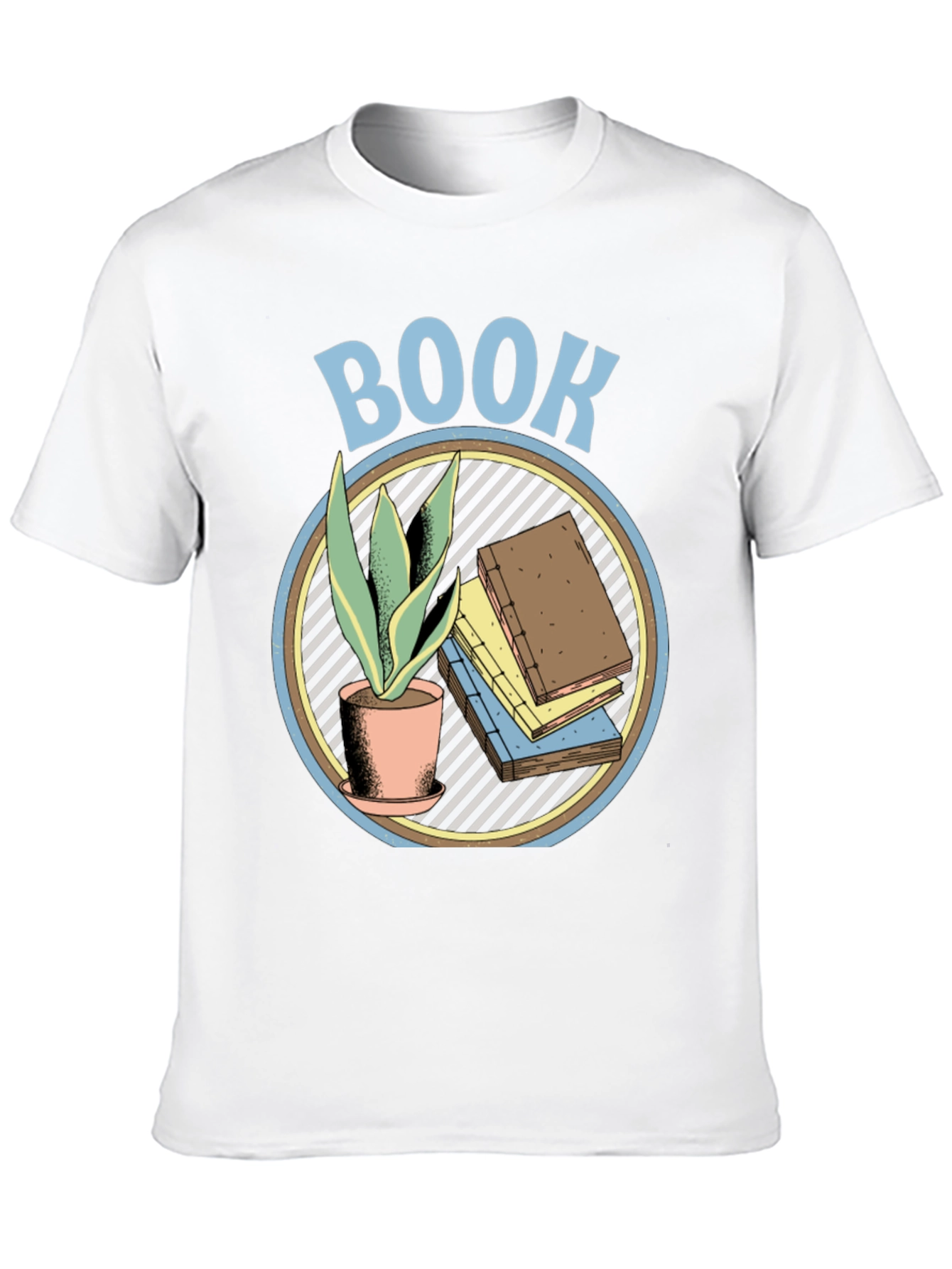 Book Lover Graphic T-Shirt - Plant & Book Design
