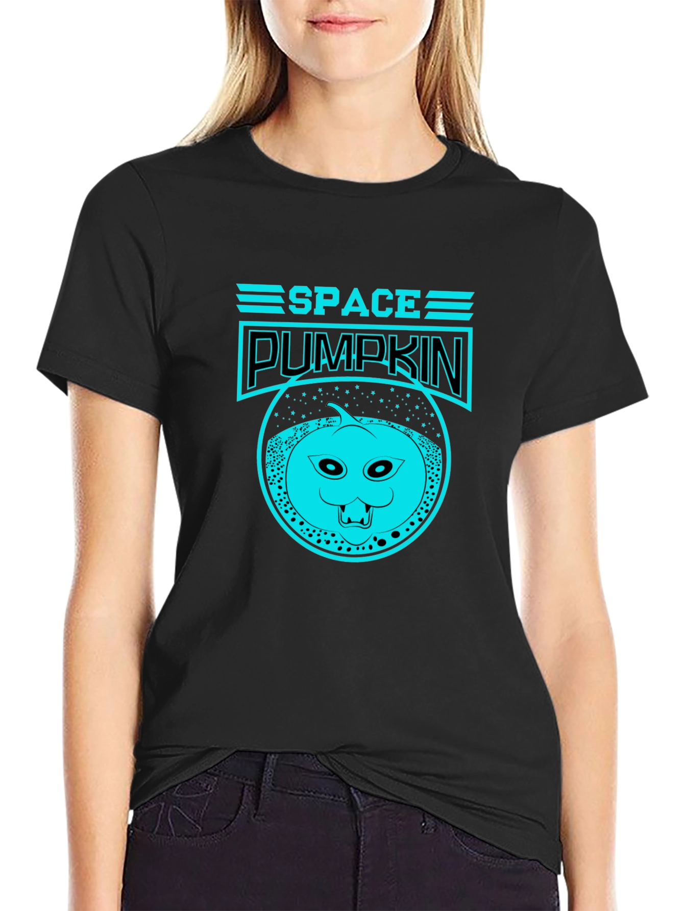 Space Pumpkin T-Shirt - Funky Graphic Tee
