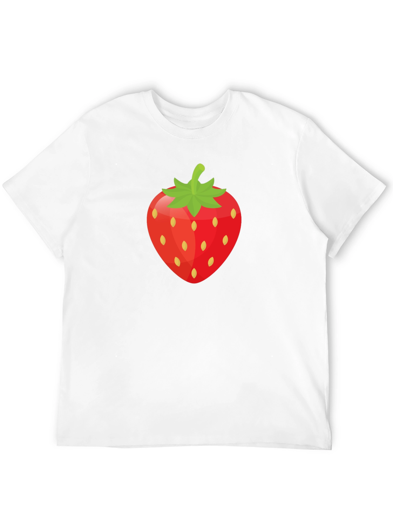 Strawberry Graphic Tee - Black Unisex T-Shirt
