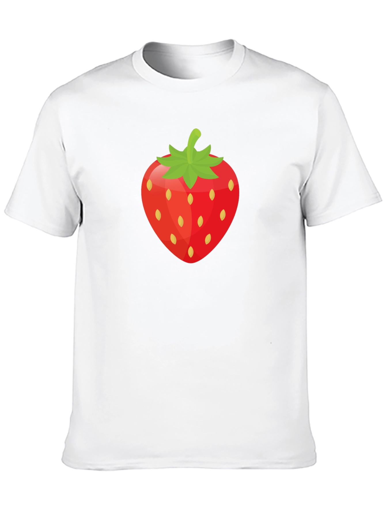 Strawberry Graphic Tee - Black Unisex T-Shirt