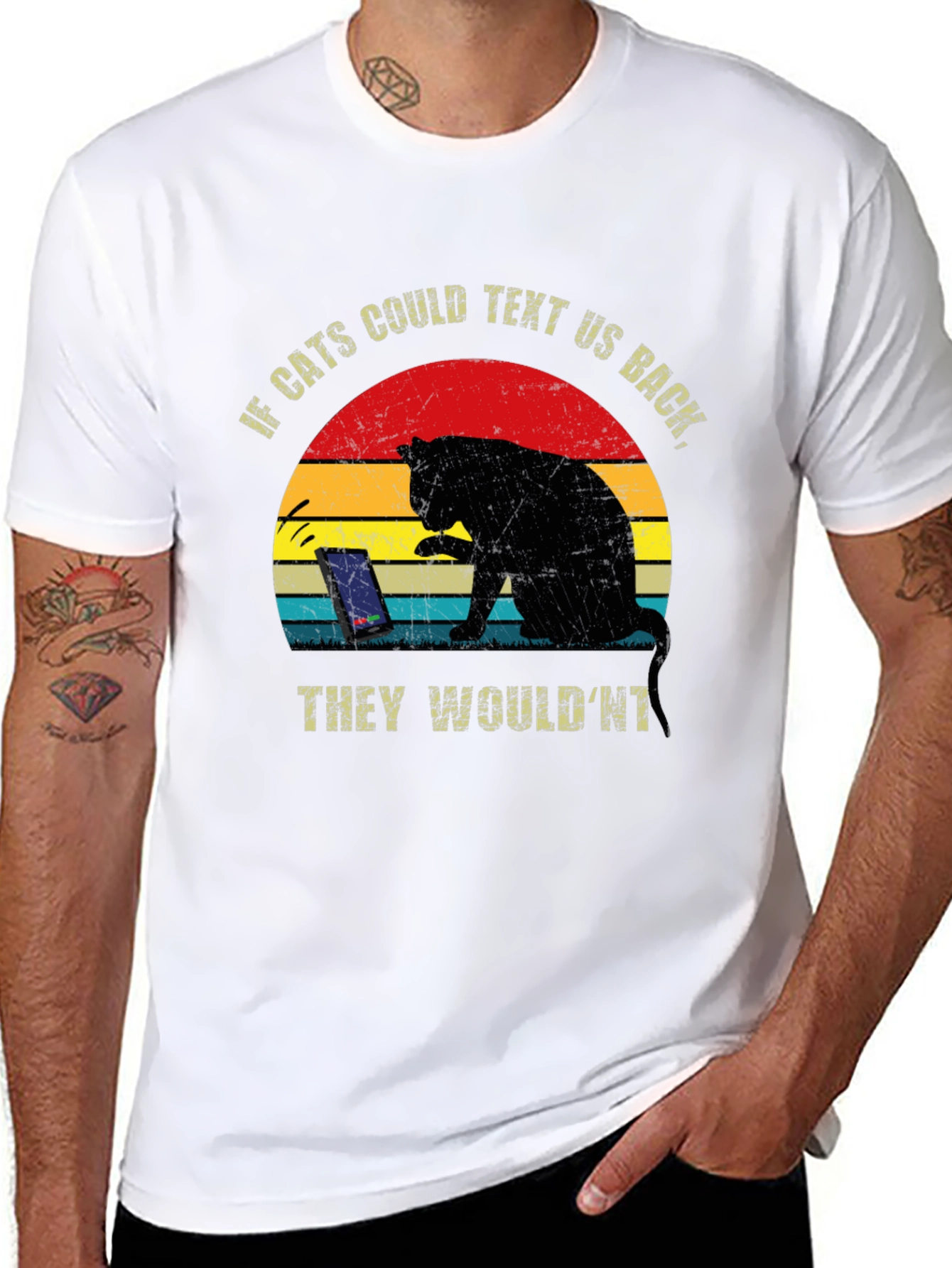 Sarcastic Cat Graphic Tee