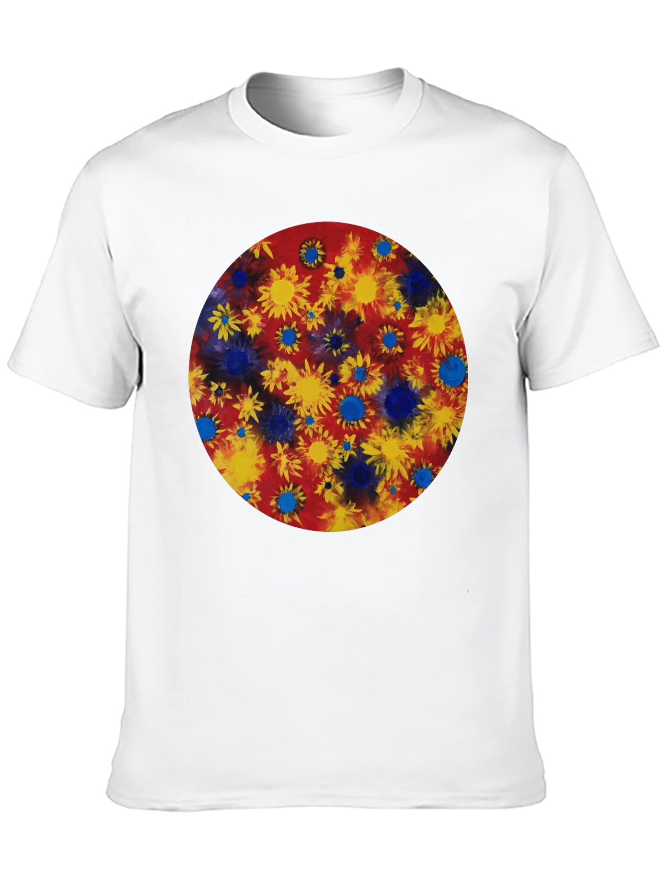Floral Burst Graphic Tee - Black