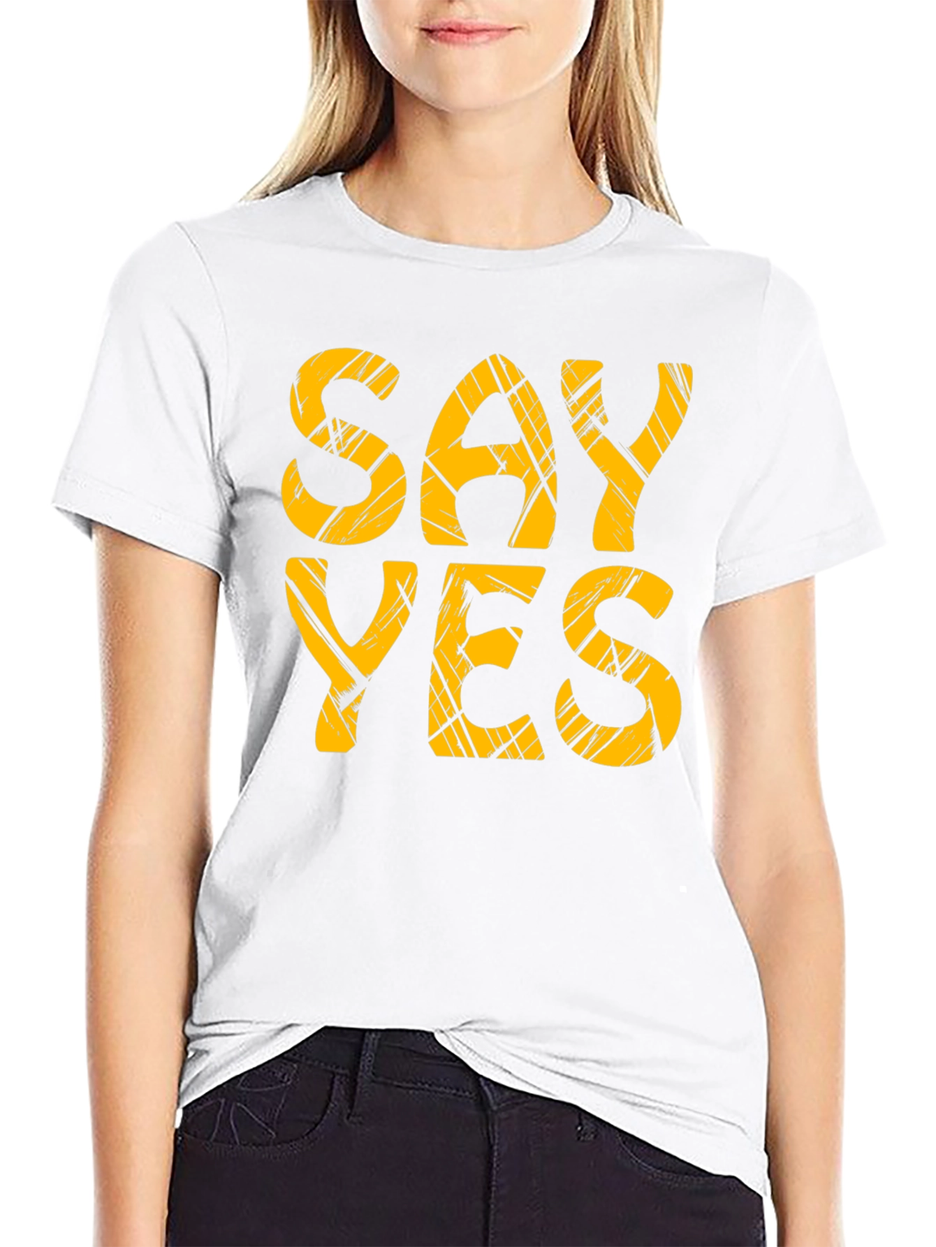 Say Yes T-Shirt - Bold Graphic Tee