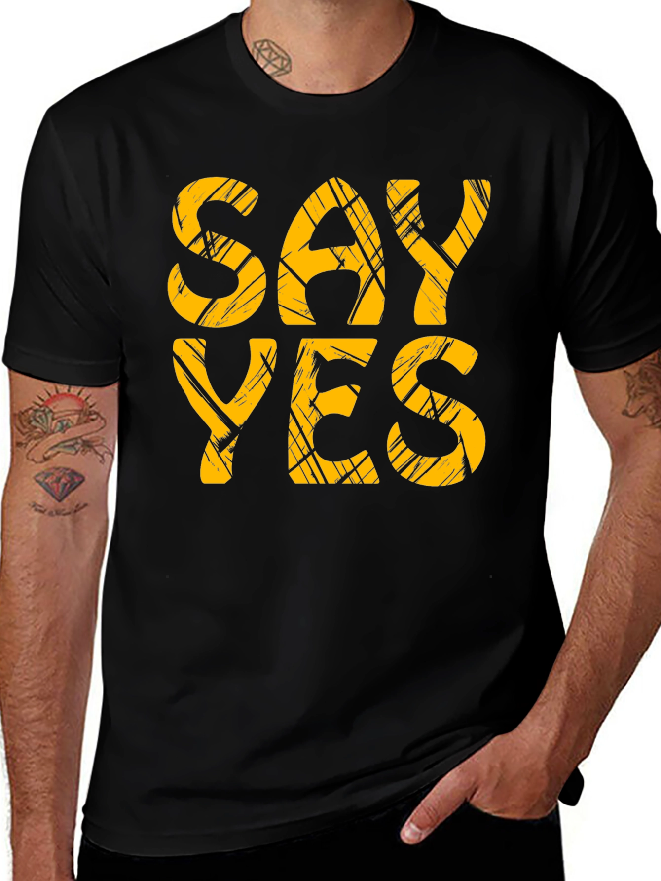Say Yes T-Shirt - Bold Graphic Tee