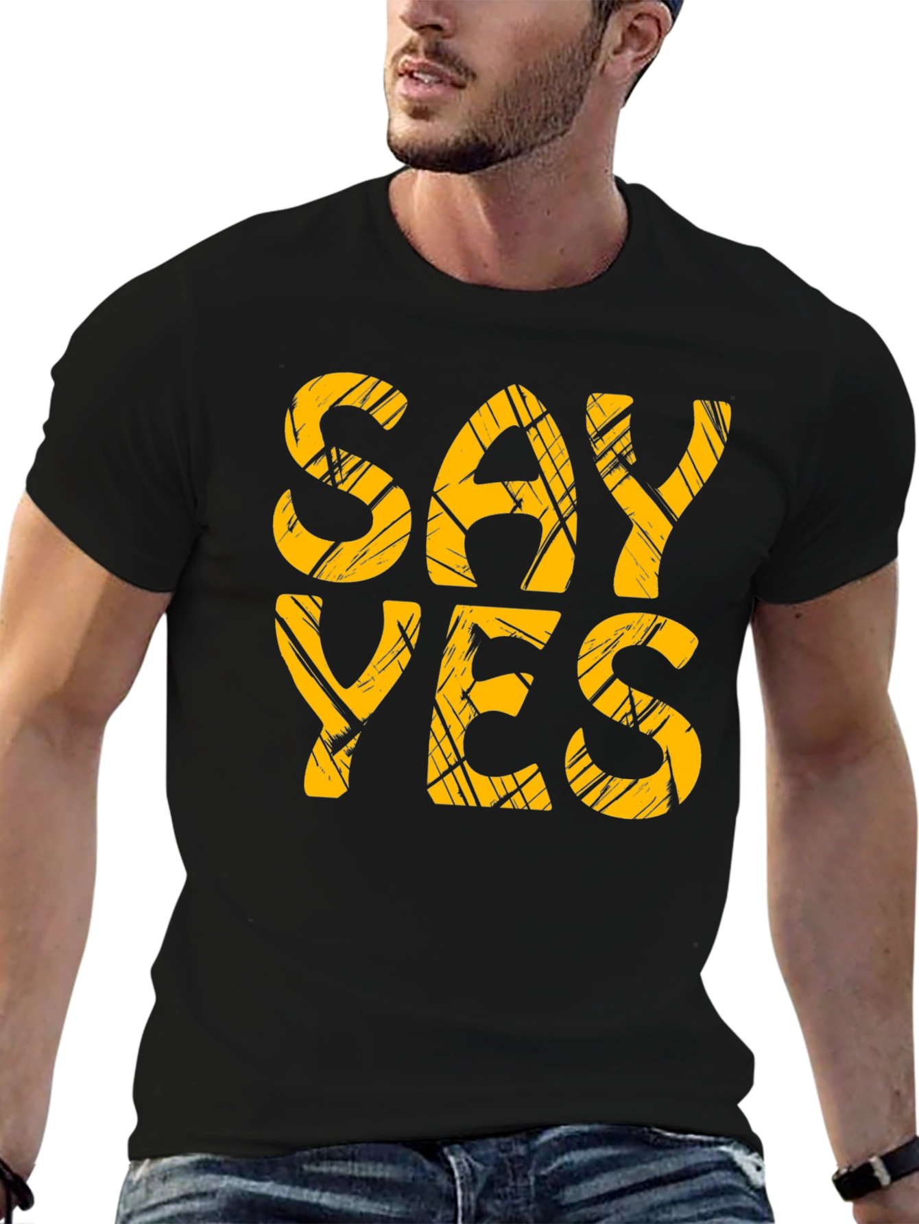 Say Yes T-Shirt - Bold Graphic Tee