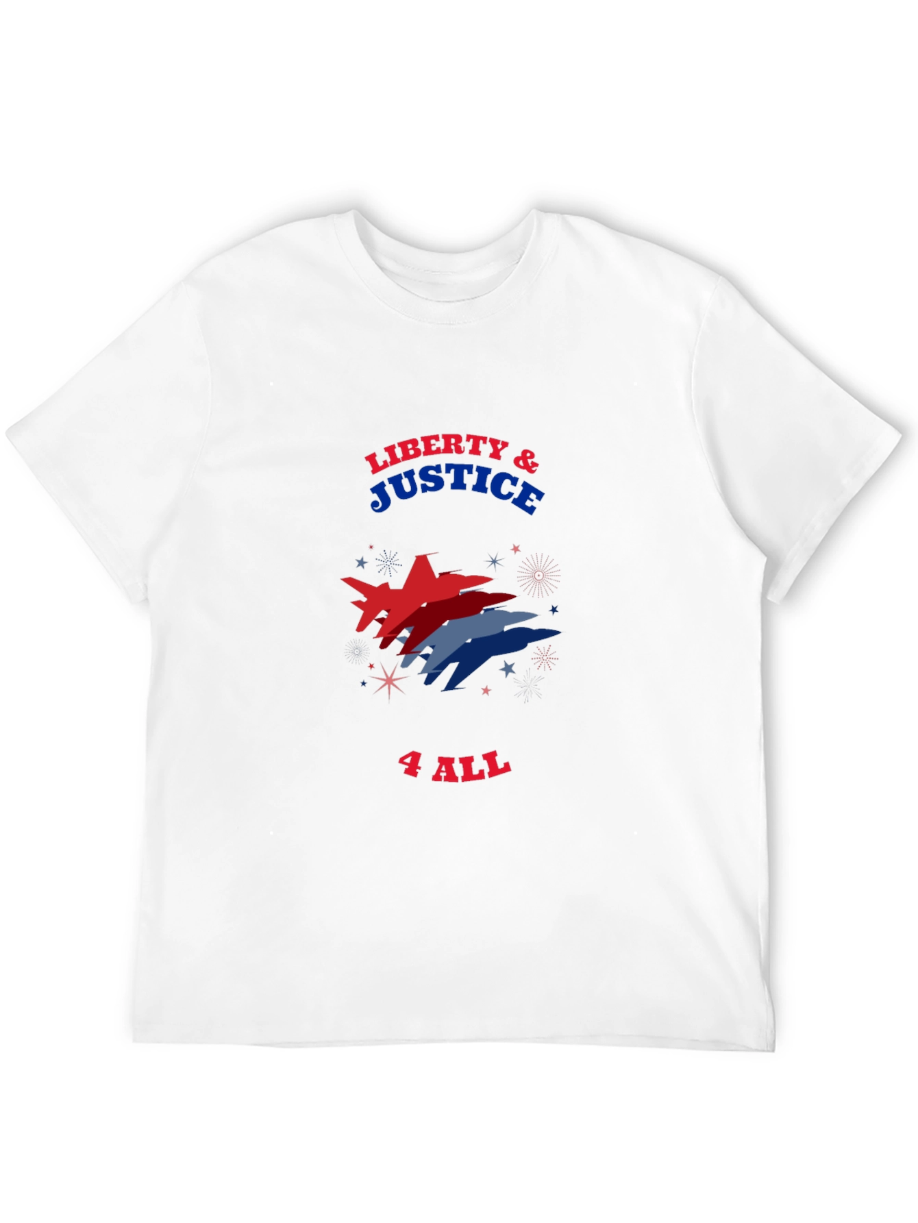 Liberty & Justice Patriotic Graphic Tee