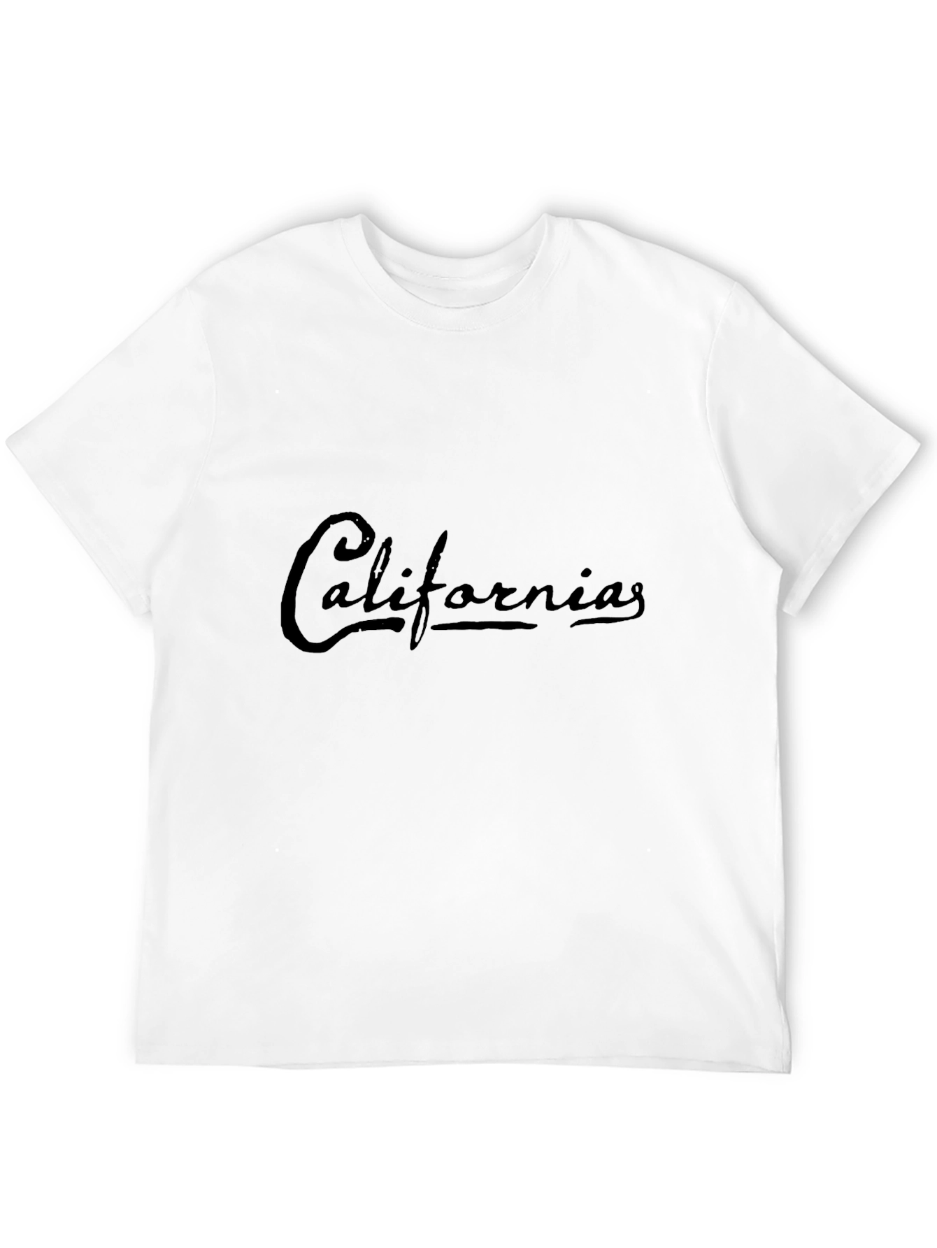 California Script Black T-Shirt - Casual Cool