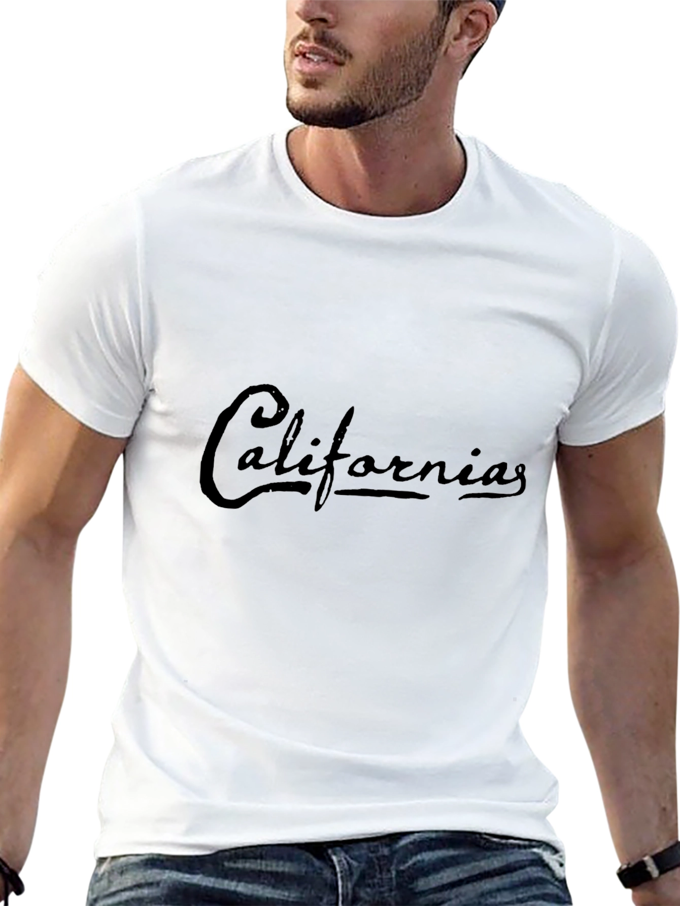 California Script Black T-Shirt - Casual Cool