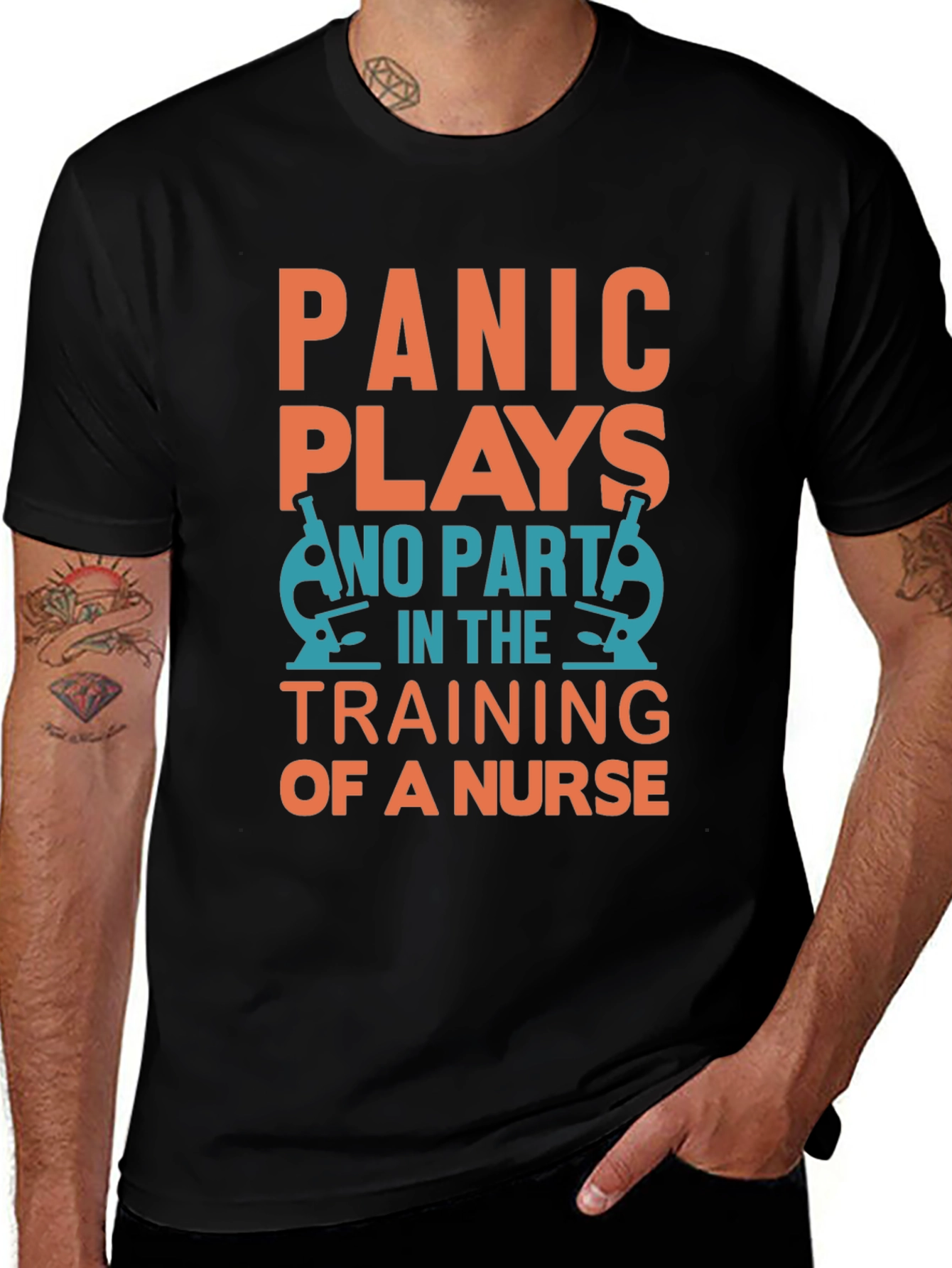 Panic Plays No Part Nurse Training T-Shirt