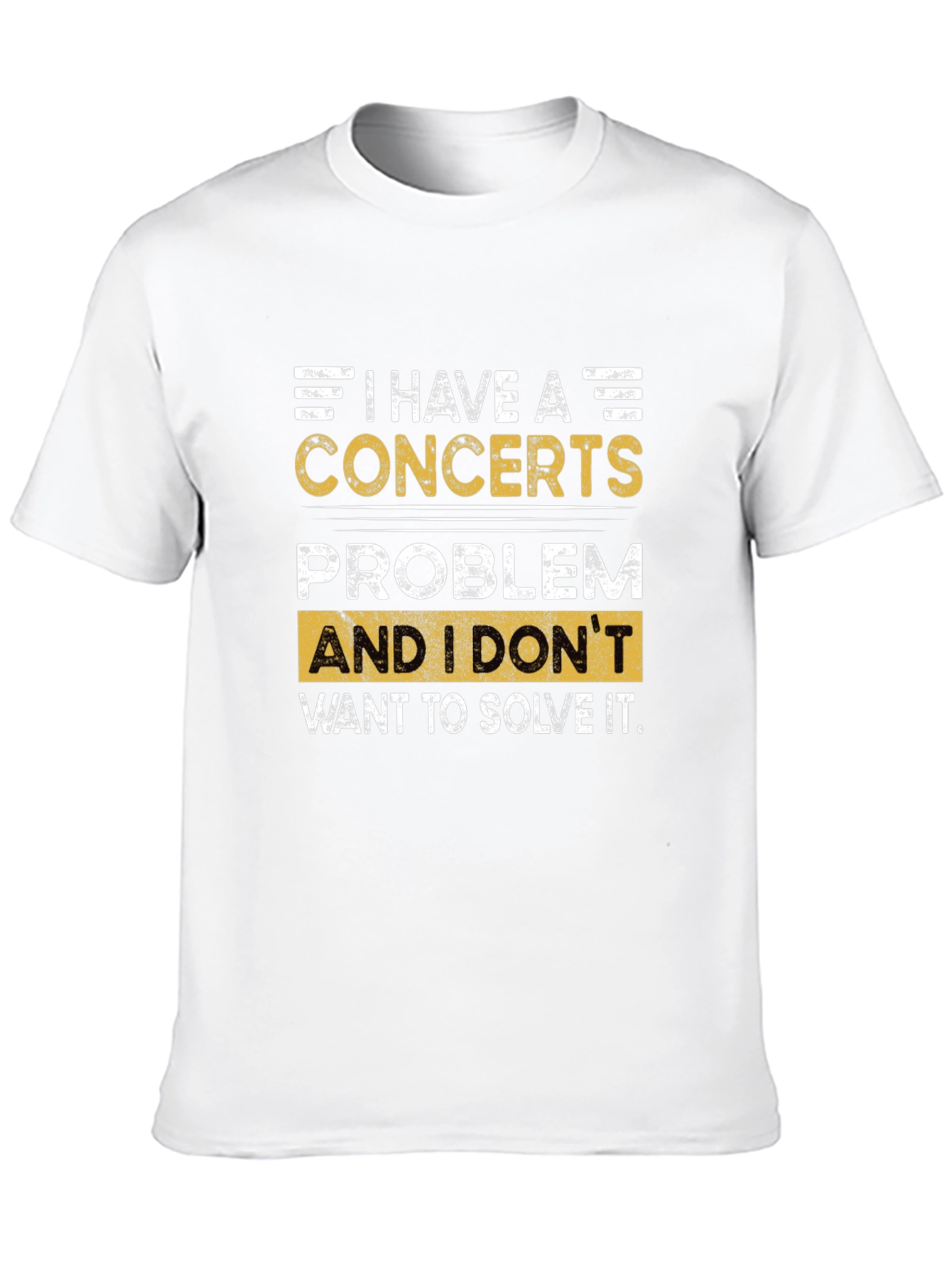 Concerts Problem Graphic T-Shirt - Black