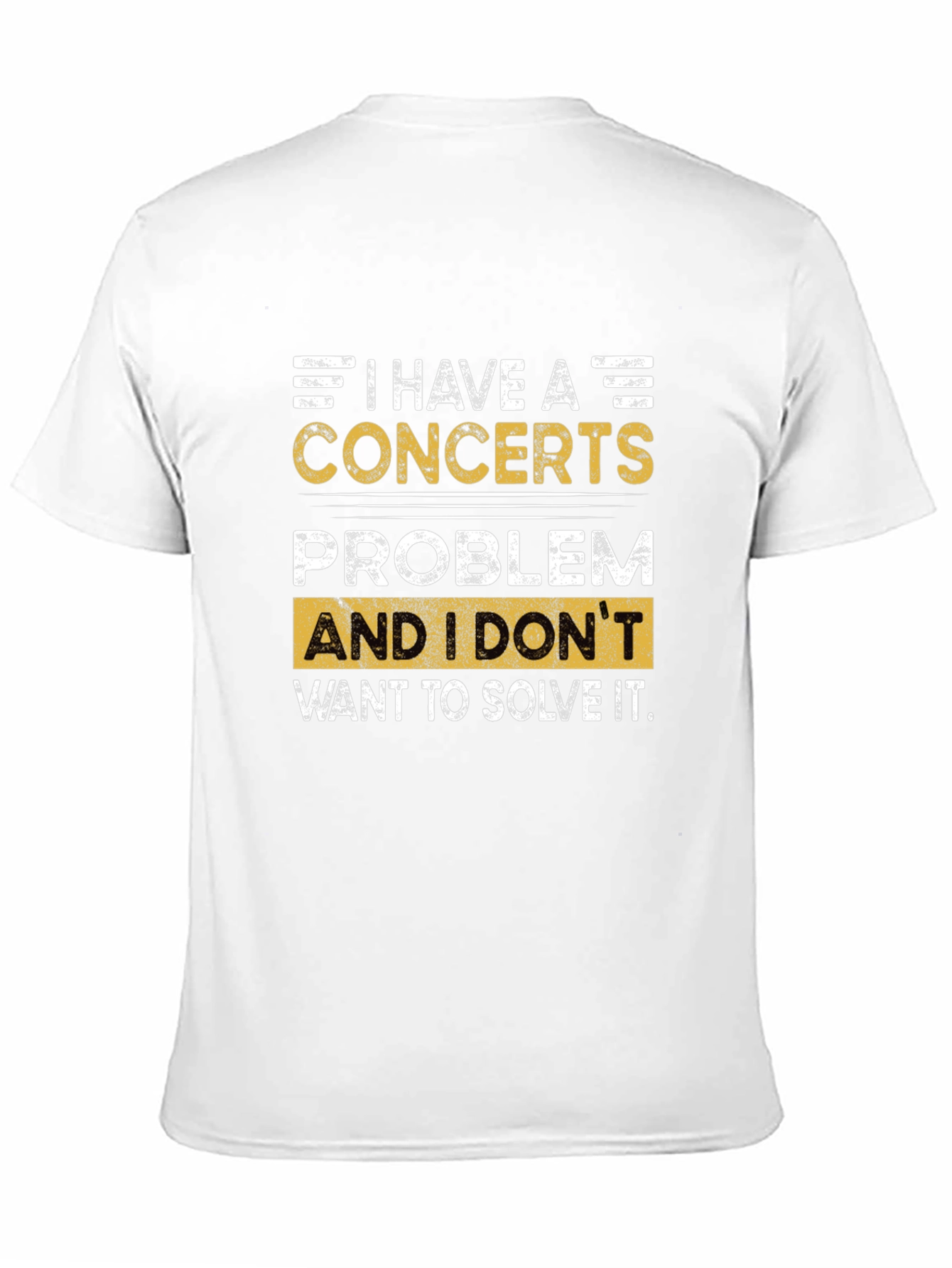 Concerts Problem Graphic T-Shirt - Black