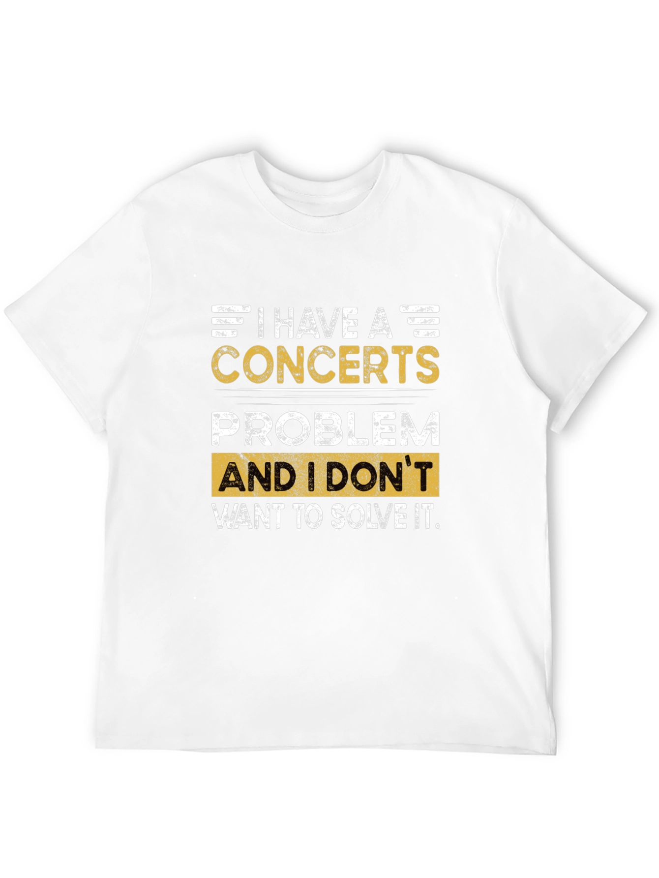 Concerts Problem Graphic T-Shirt - Black