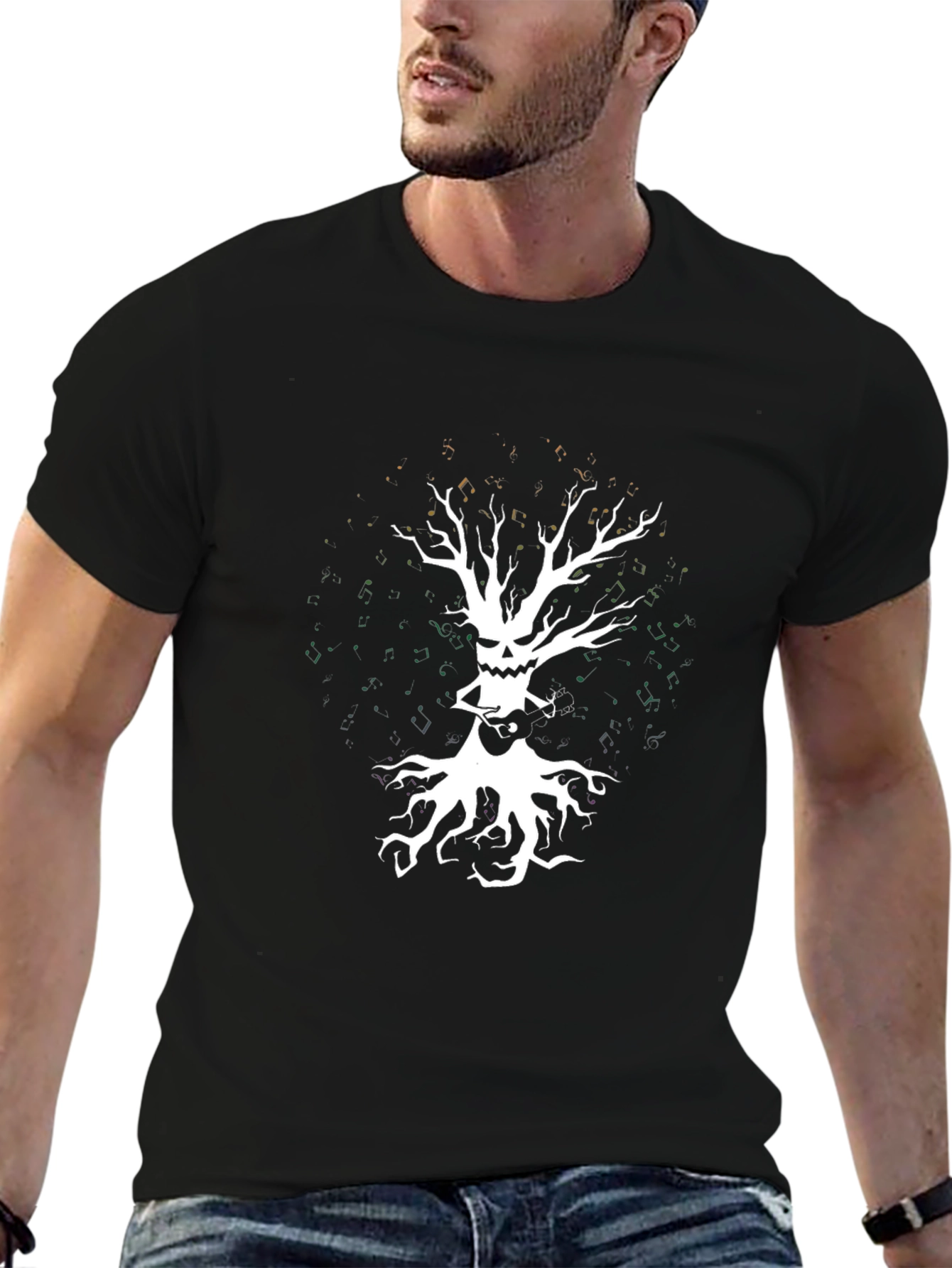 Spooky Tree Graphic Tee - Halloween Style