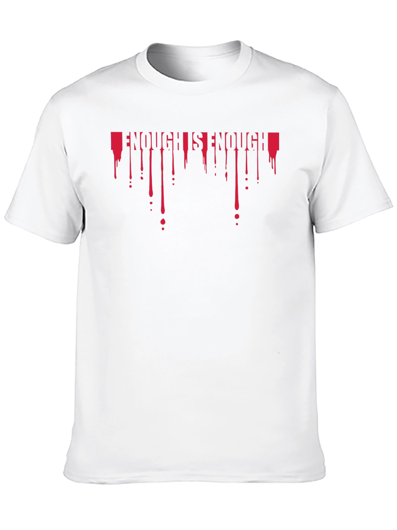Enough Is Enough Black Graphic Tee