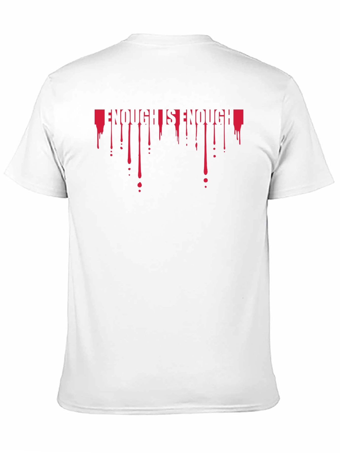 Enough Is Enough Black Graphic Tee
