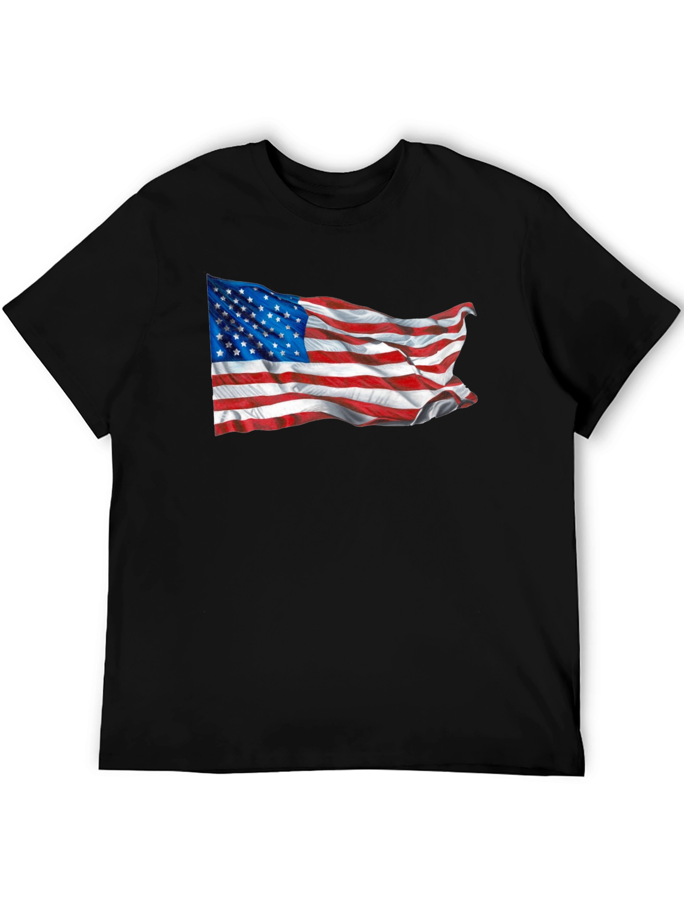American Flag Black T-Shirt