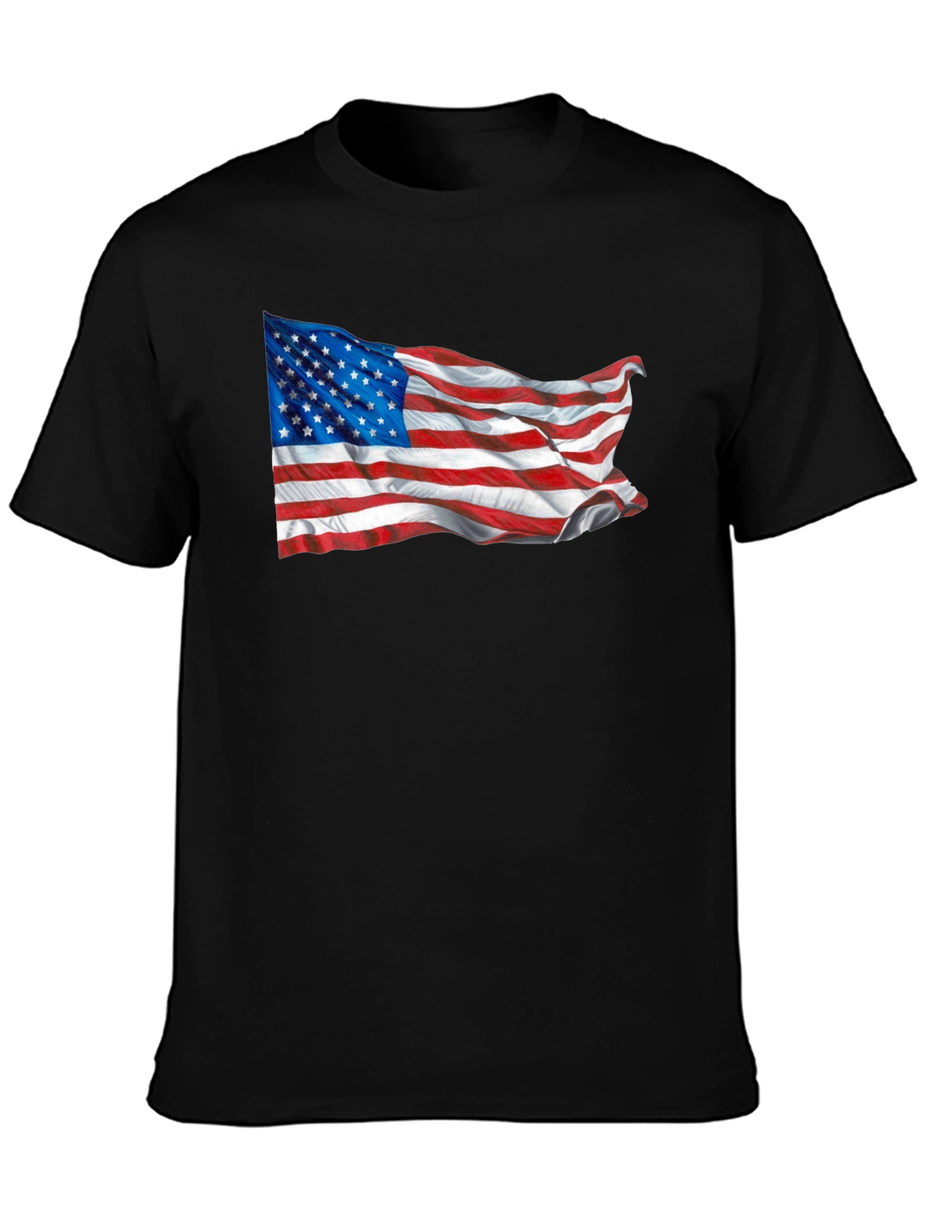 American Flag Black T-Shirt