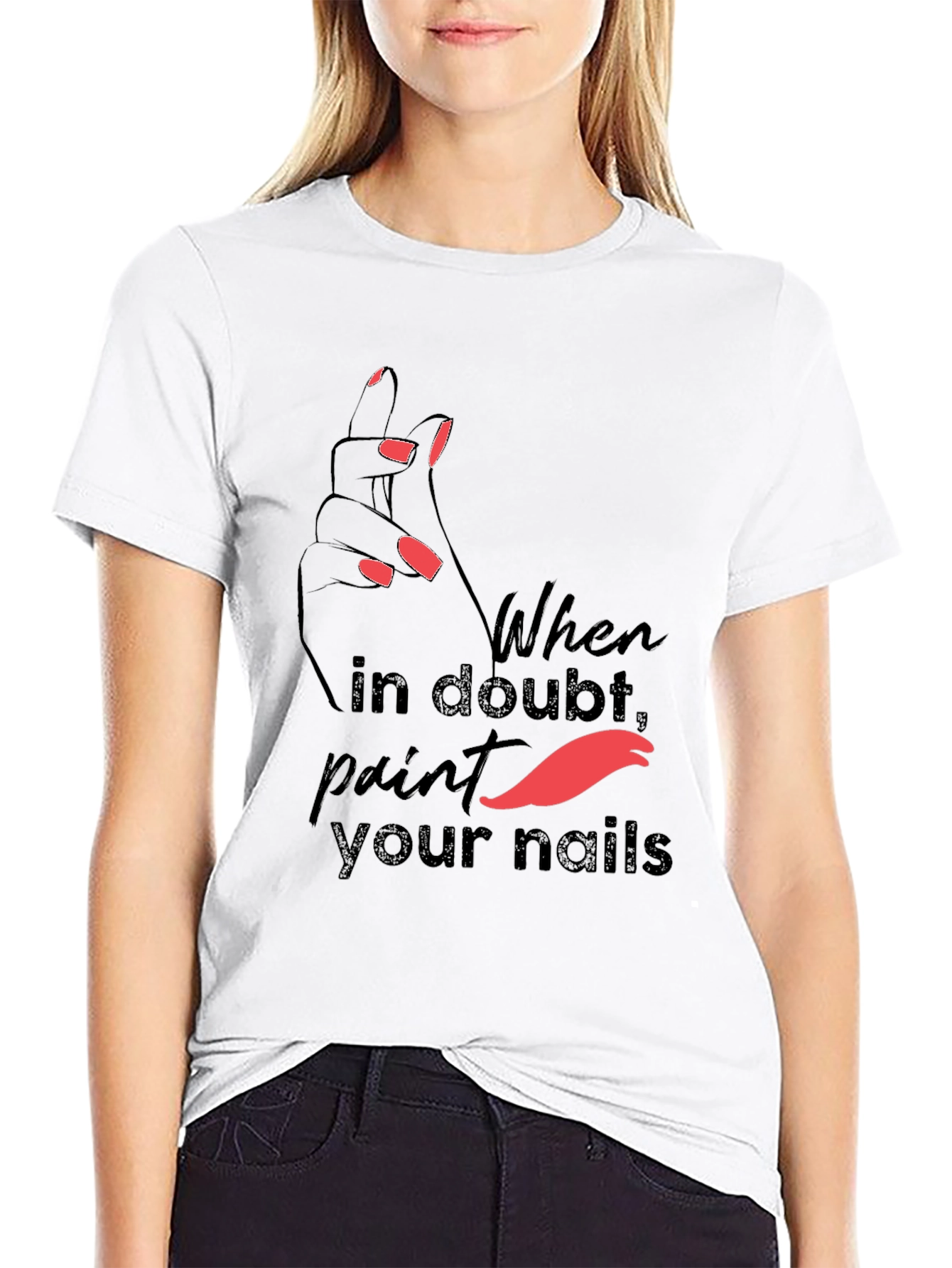 Trendy Paint Your Nails Graphic Tee