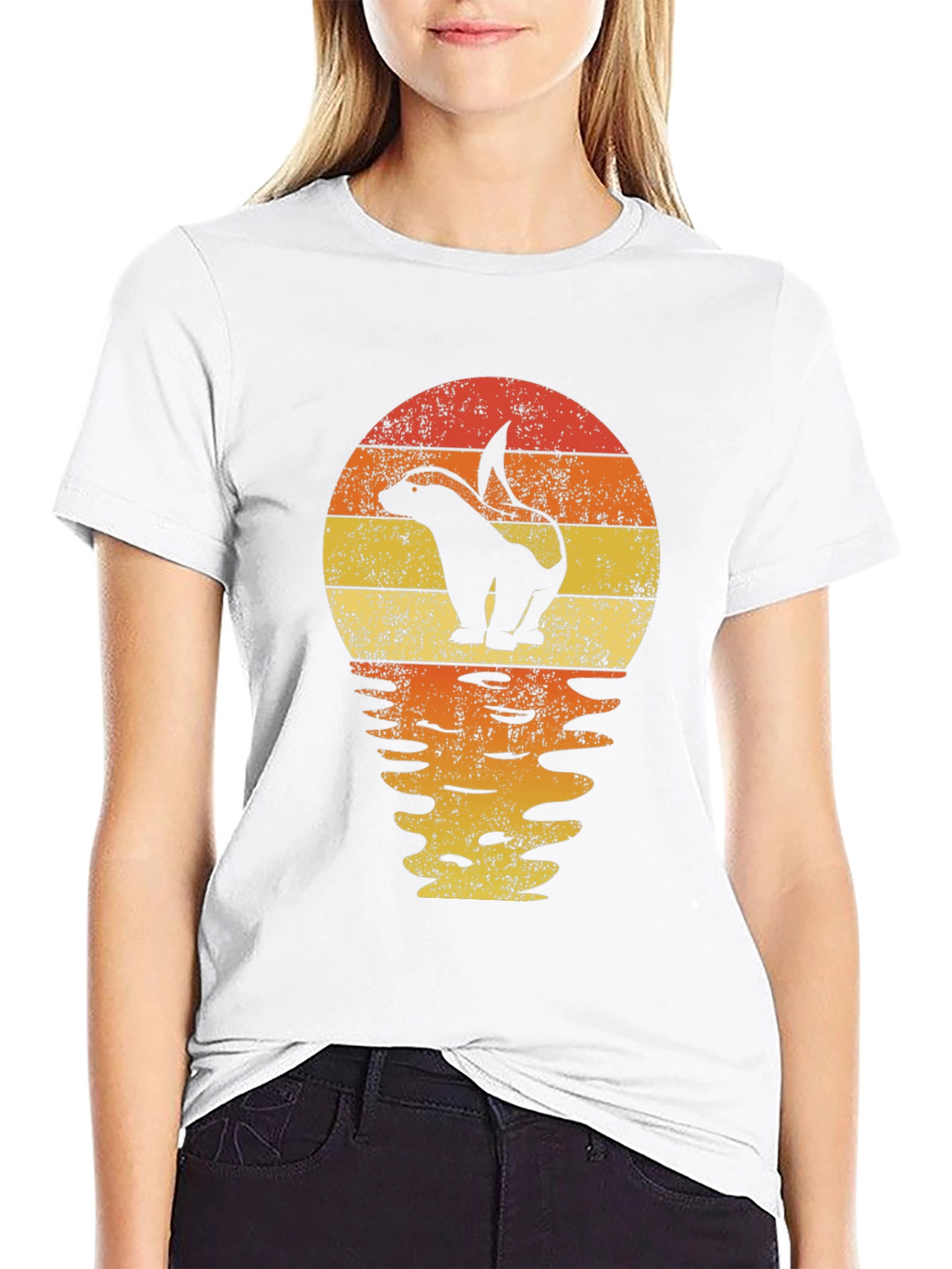 Retro Skunk Sunset T-Shirt