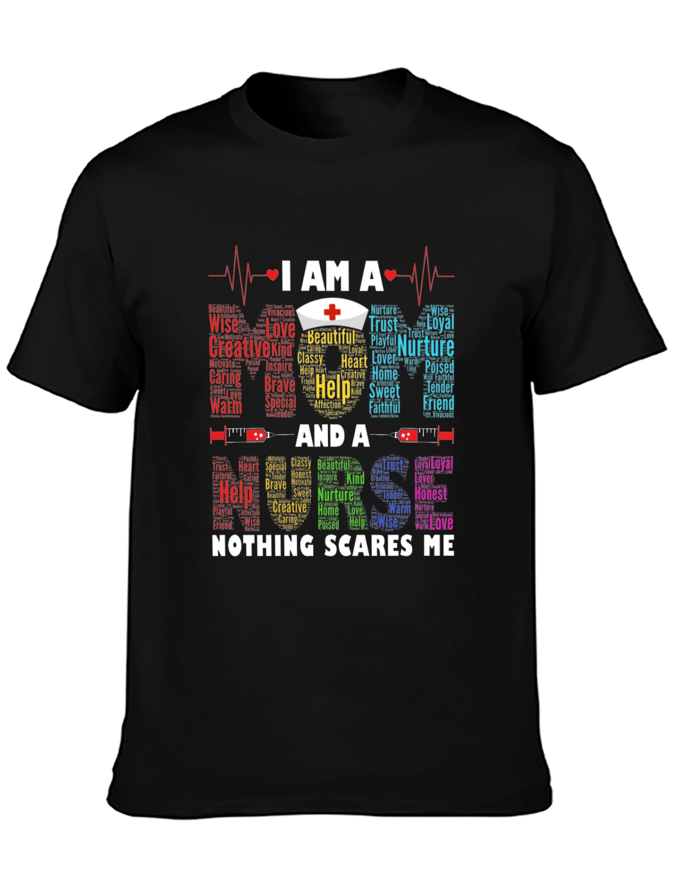 Nurse T-Shirt - Nothing Scares Me Medical Professional Tee