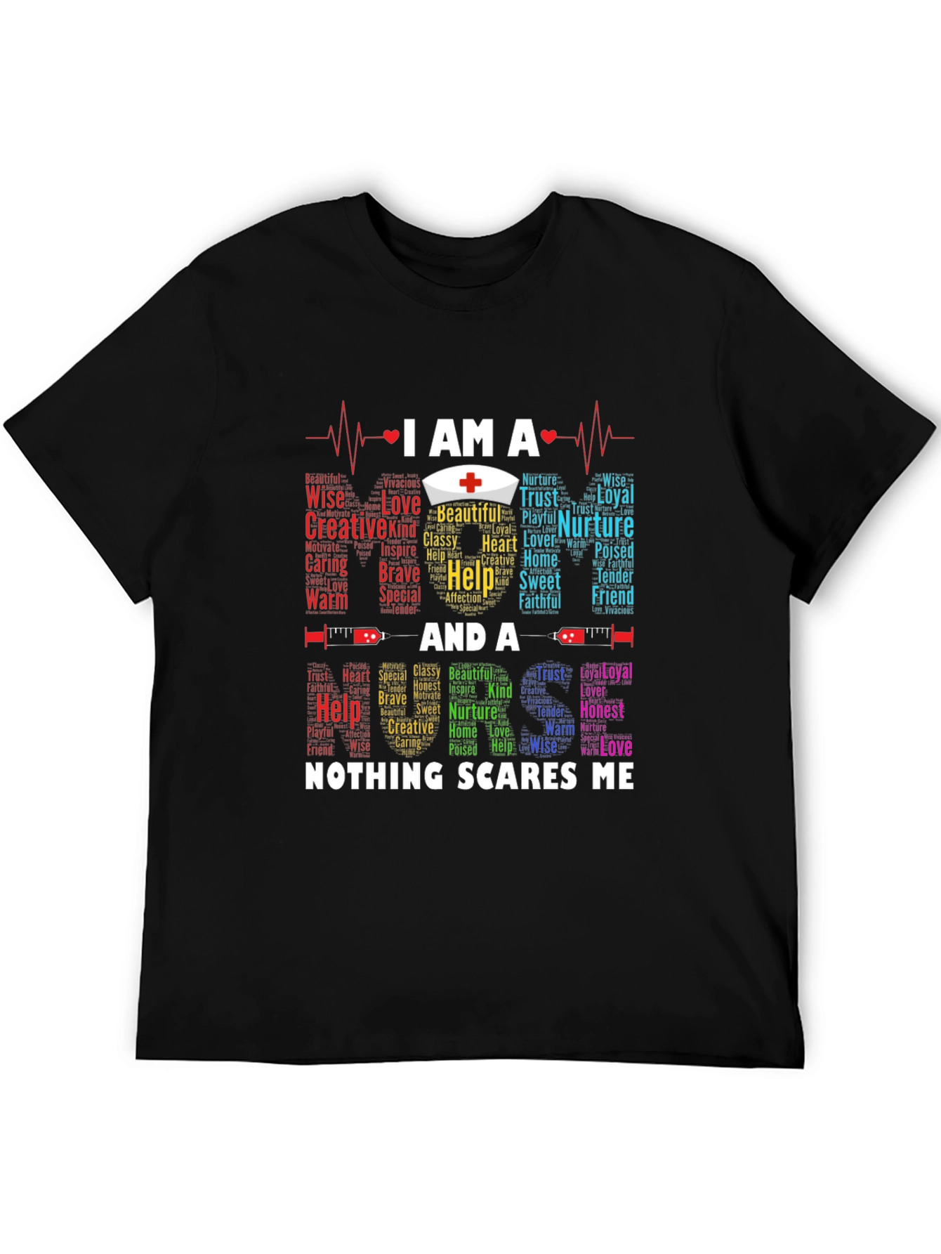 Nurse T-Shirt - Nothing Scares Me Medical Professional Tee