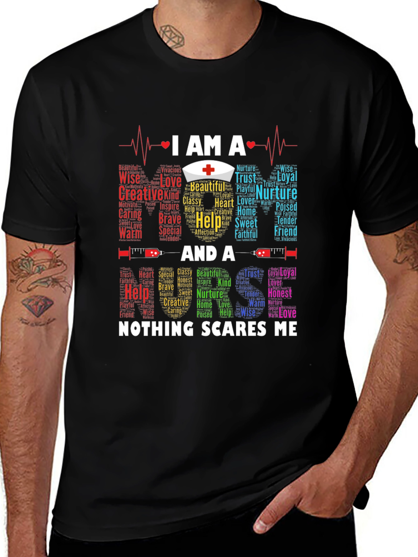 Nurse T-Shirt - Nothing Scares Me Medical Professional Tee