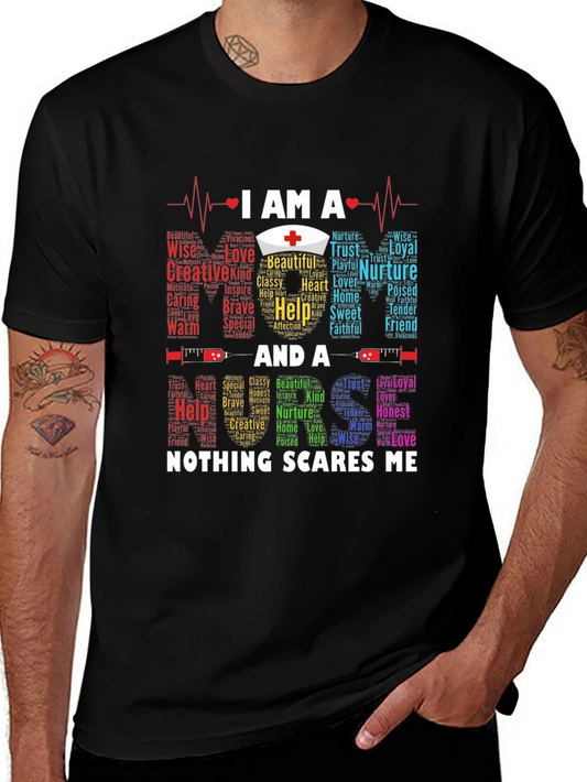Nurse T-Shirt - Nothing Scares Me Medical Professional Tee