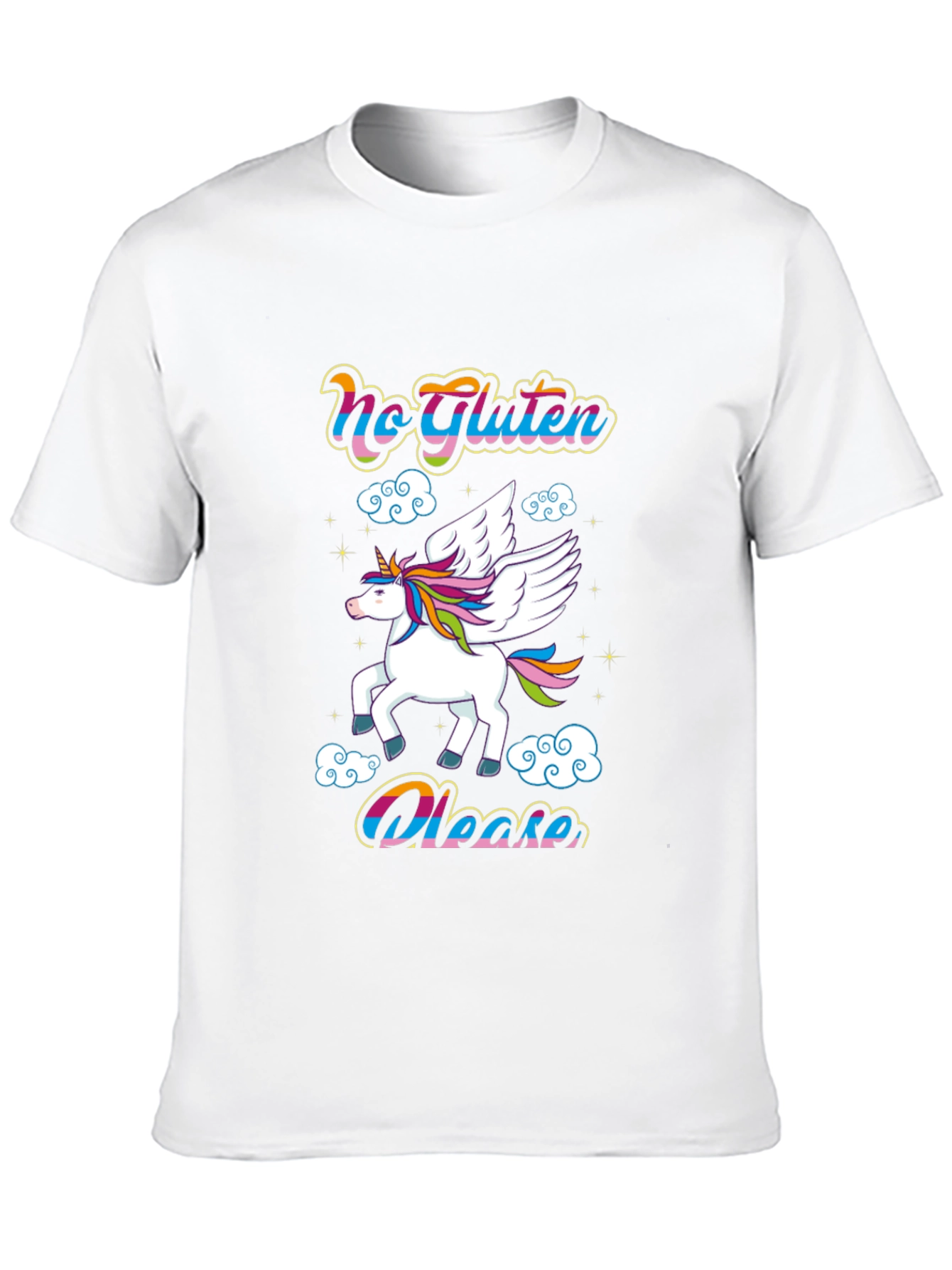 No Gluten Please Unicorn Graphic Tee