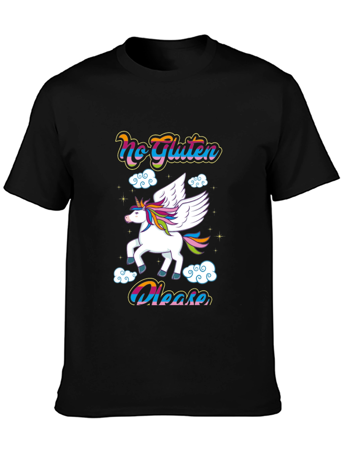 No Gluten Please Unicorn Graphic Tee