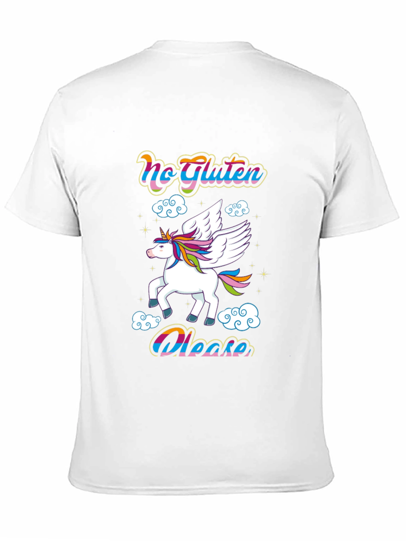 No Gluten Please Unicorn Graphic Tee