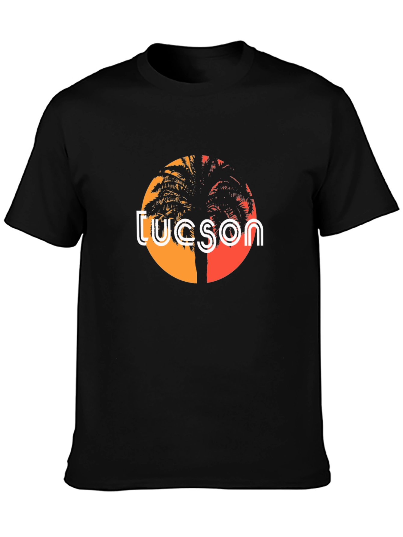 Tucson Sunset Palm Tree Graphic Tee