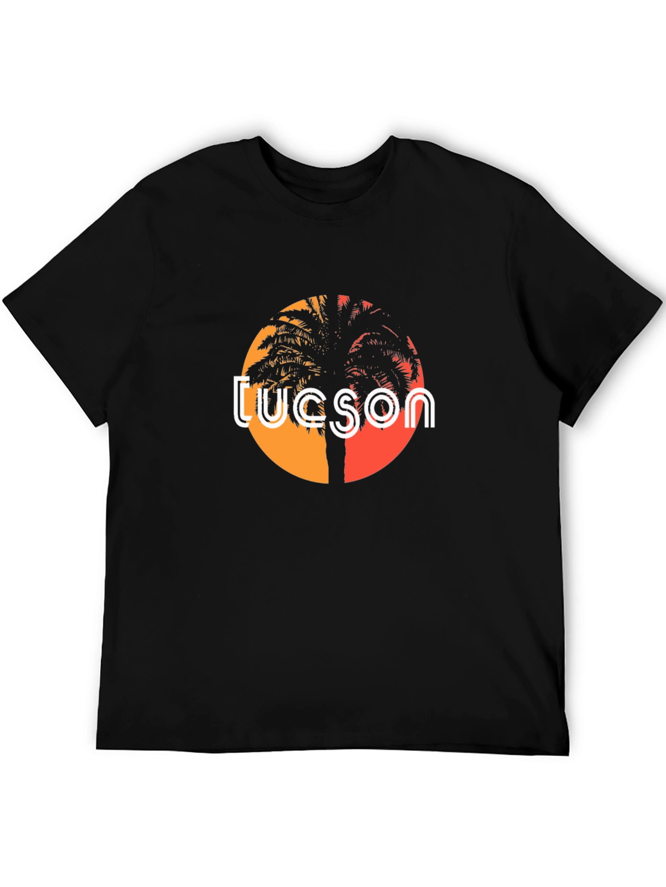 Tucson Sunset Palm Tree Graphic Tee