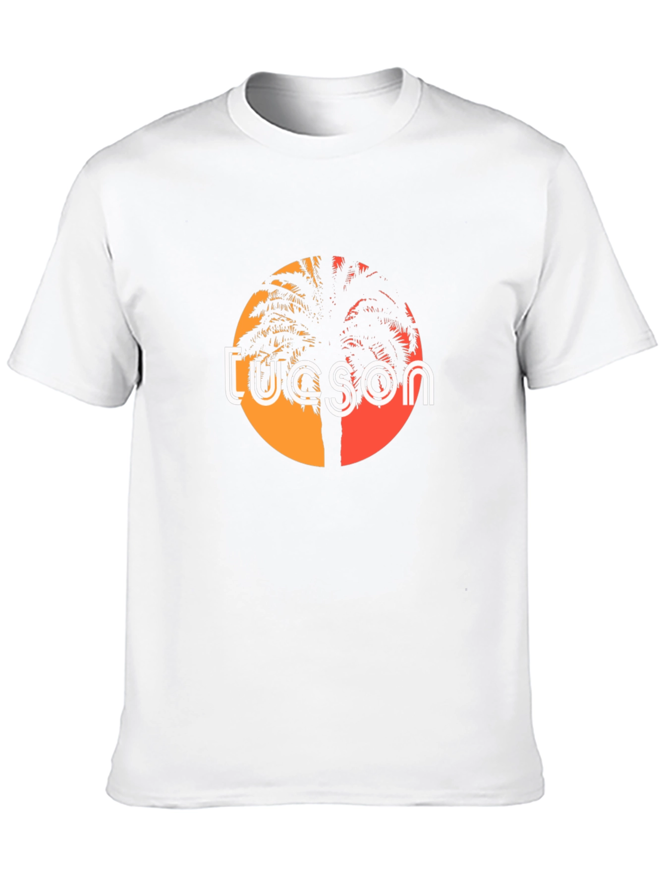 Tucson Sunset Palm Tree Graphic Tee