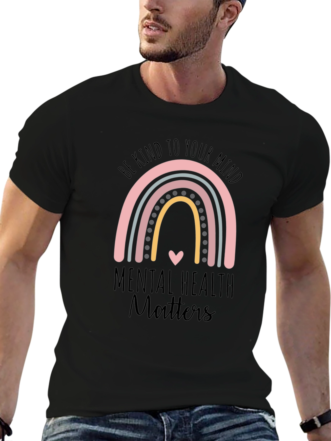 Mental Health Matters Rainbow T-Shirt
