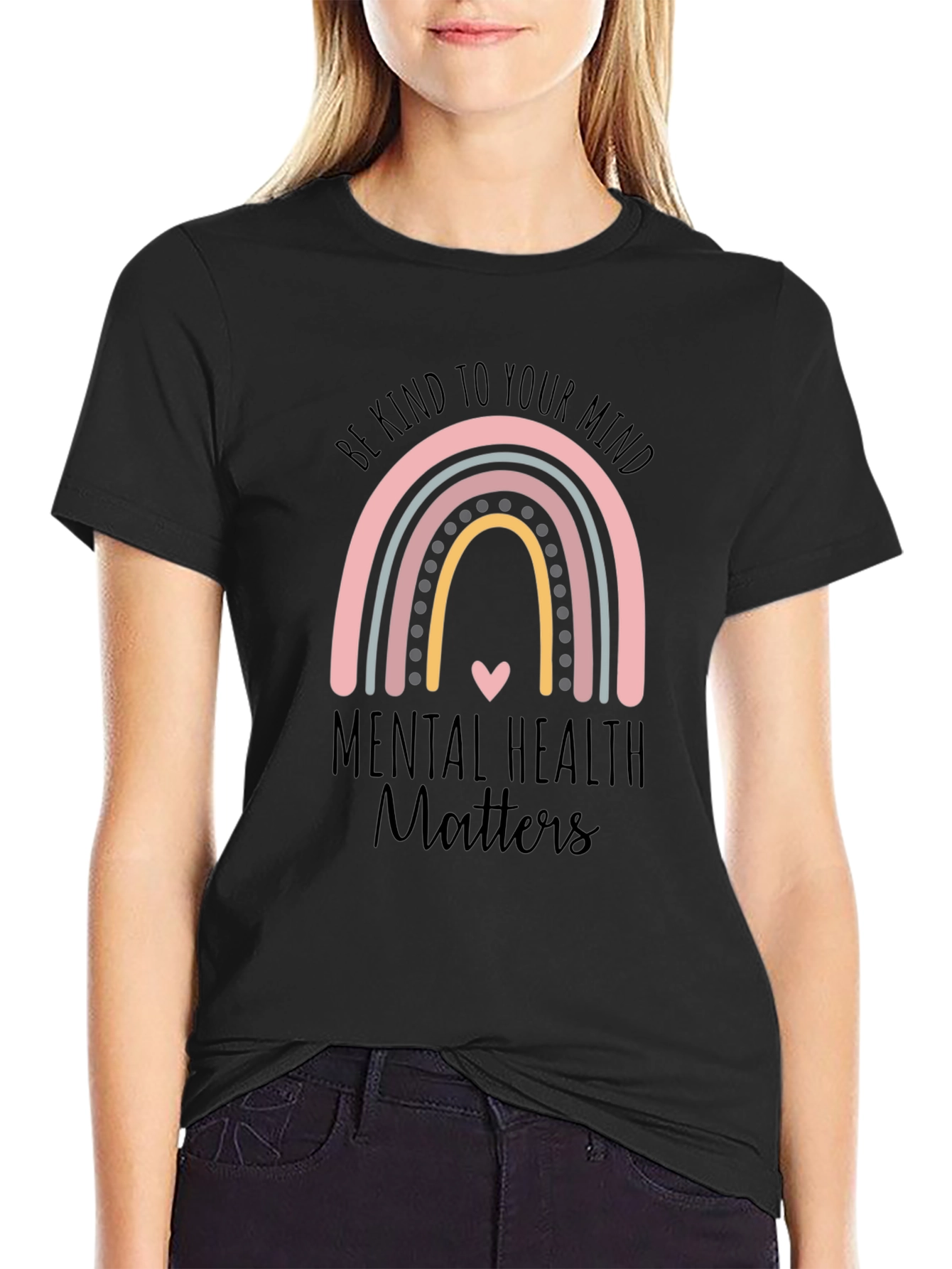 Mental Health Matters Rainbow T-Shirt
