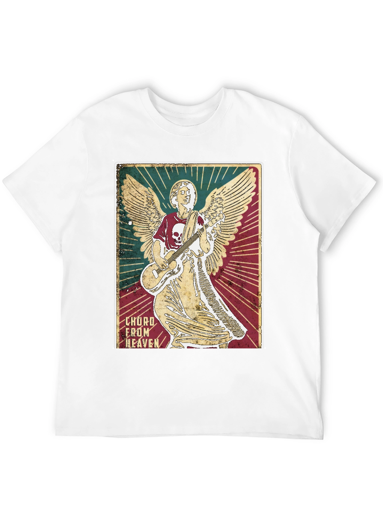 Chord From Heaven T-Shirt Angel Guitarist