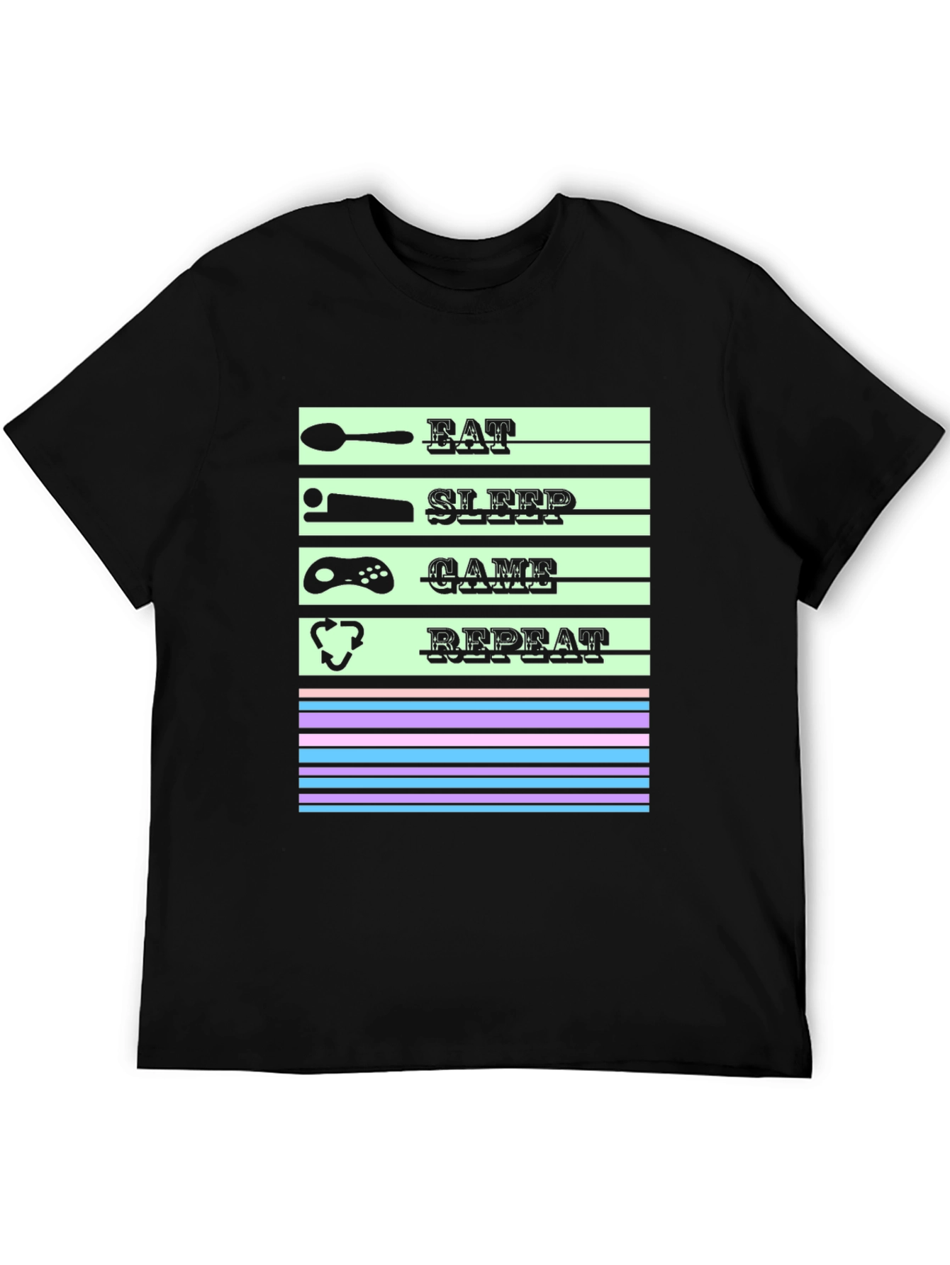 Eat Sleep Game Repeat T-Shirt