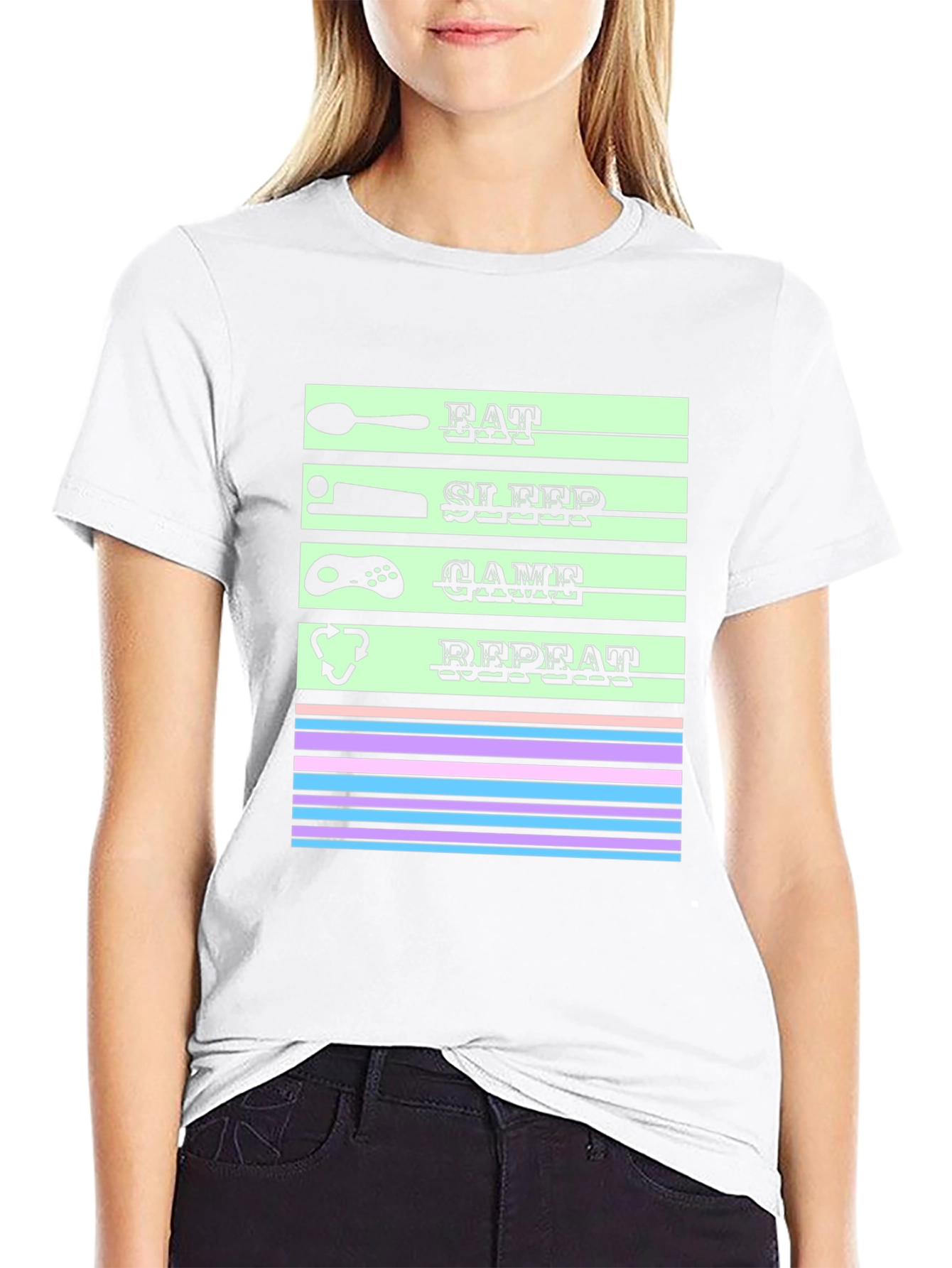 Eat Sleep Game Repeat T-Shirt