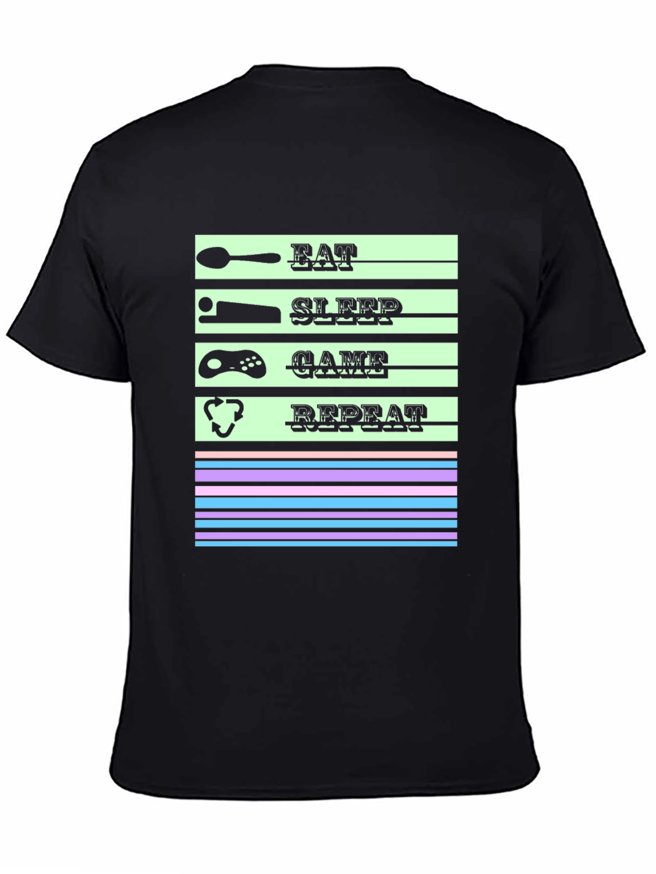 Eat Sleep Game Repeat T-Shirt