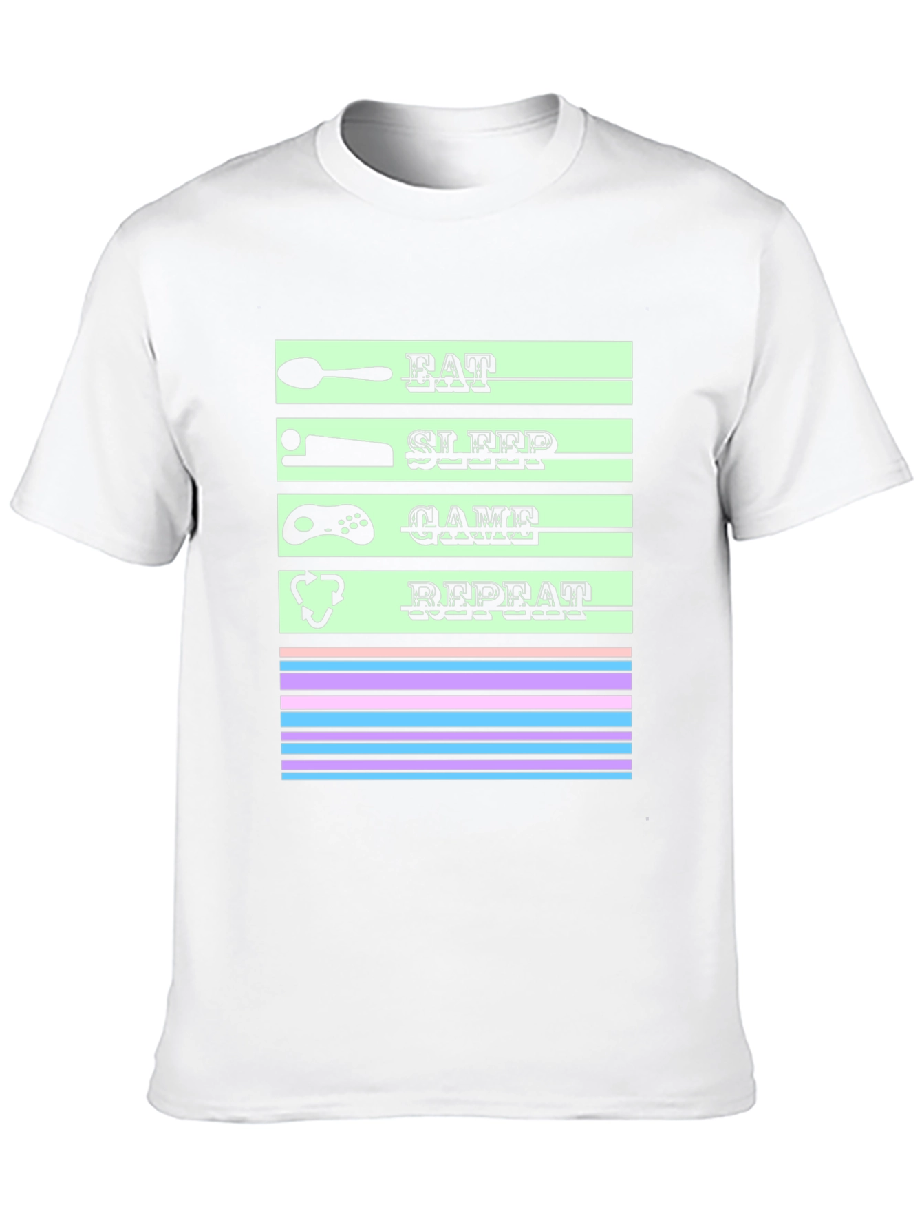 Eat Sleep Game Repeat T-Shirt