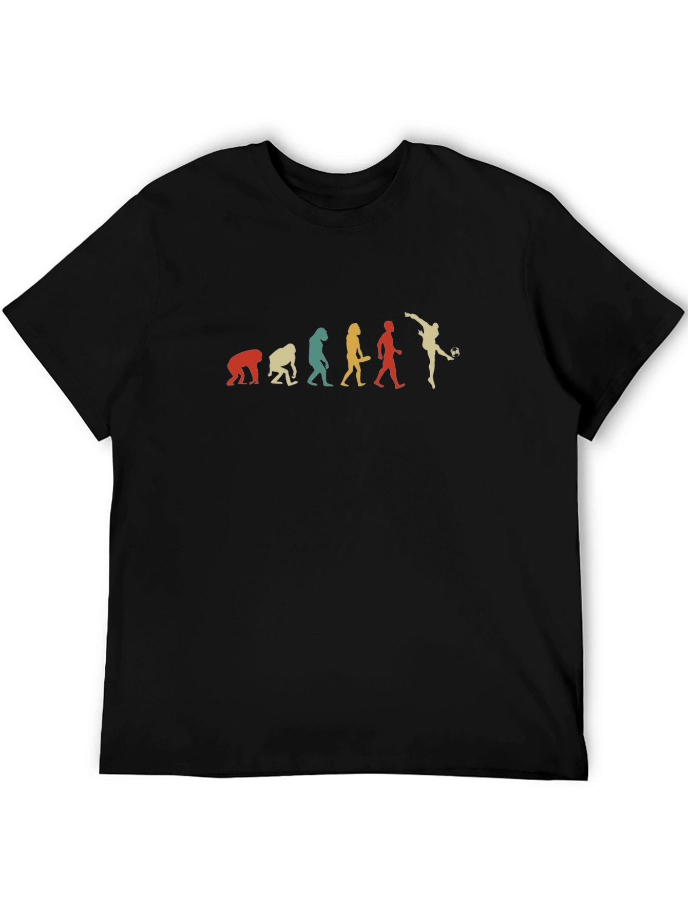 Soccer Evolution Mens Black T-Shirt