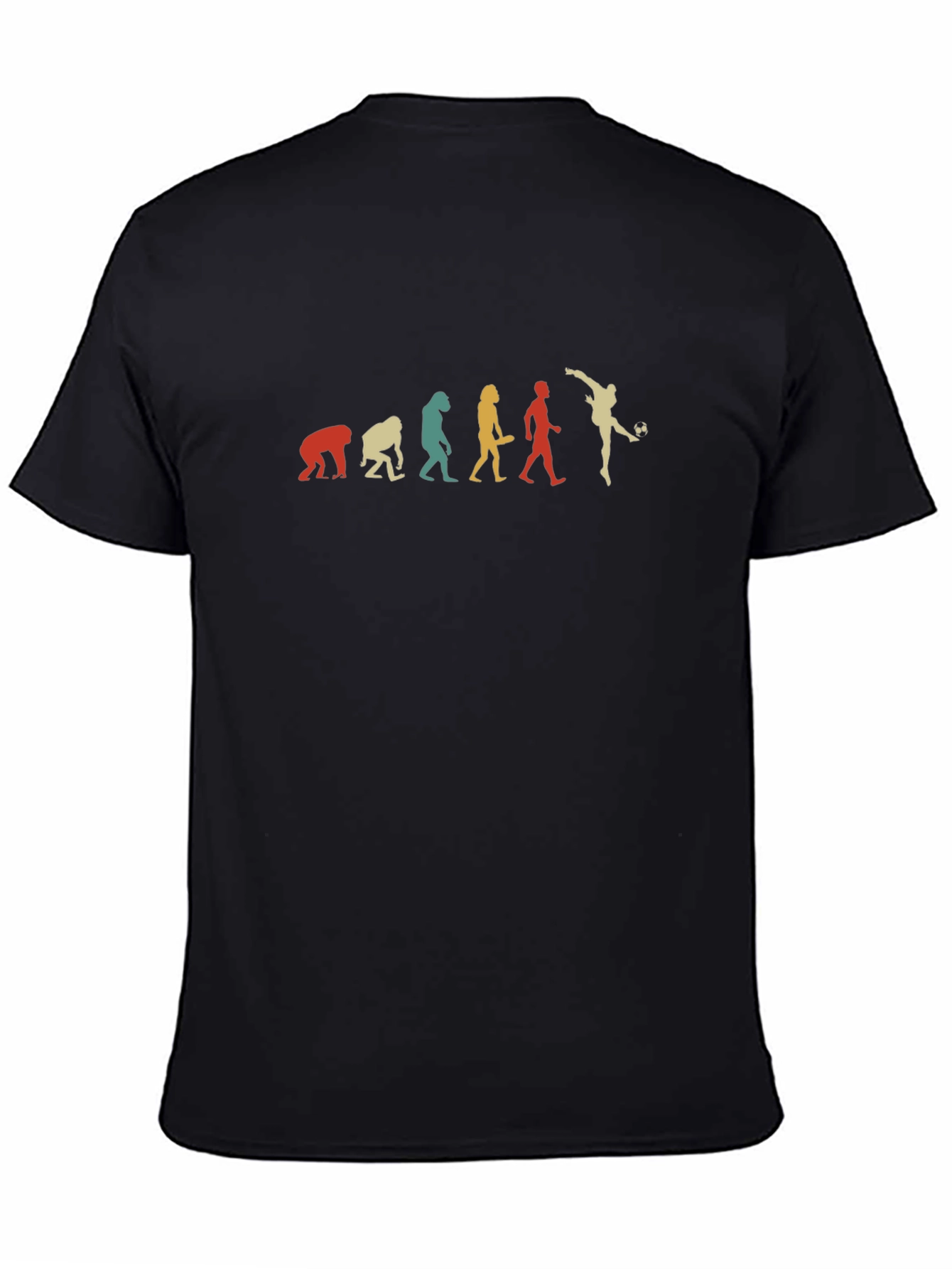 Soccer Evolution Mens Black T-Shirt