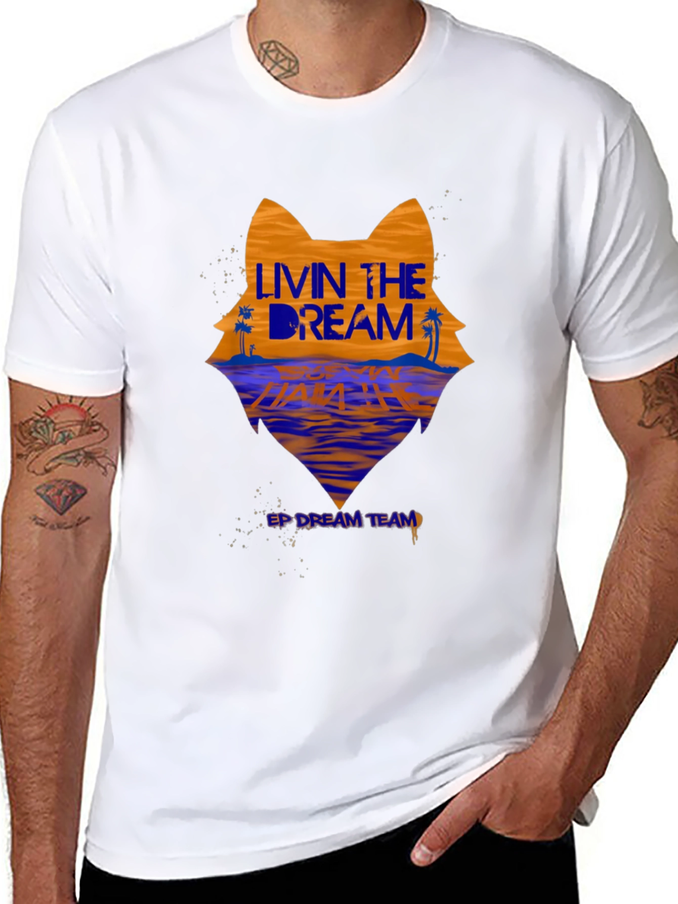 Livin the Dream Graphic Tee - Wolf Beach