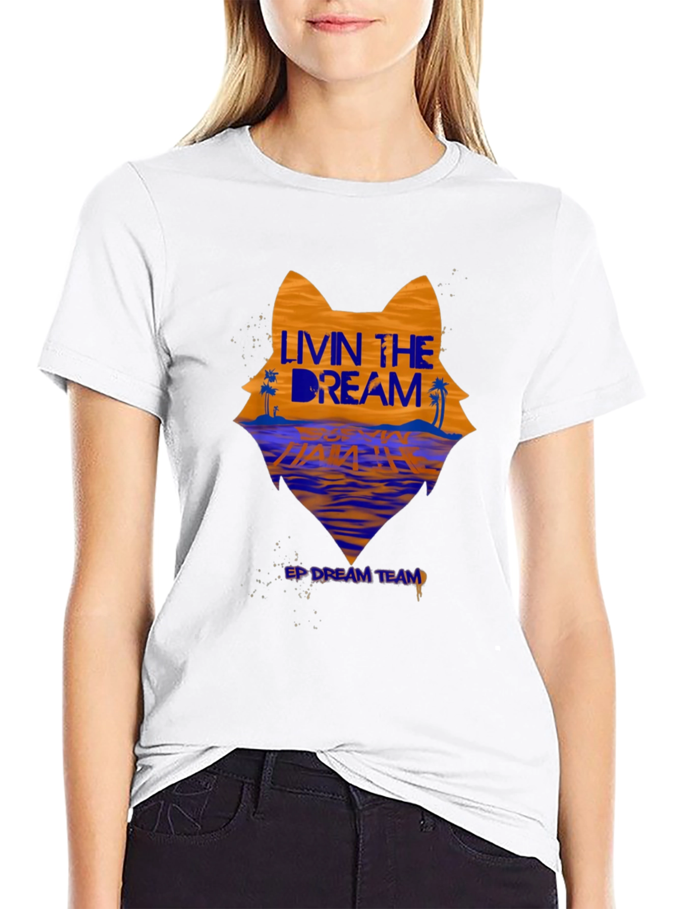 Livin the Dream Graphic Tee - Wolf Beach