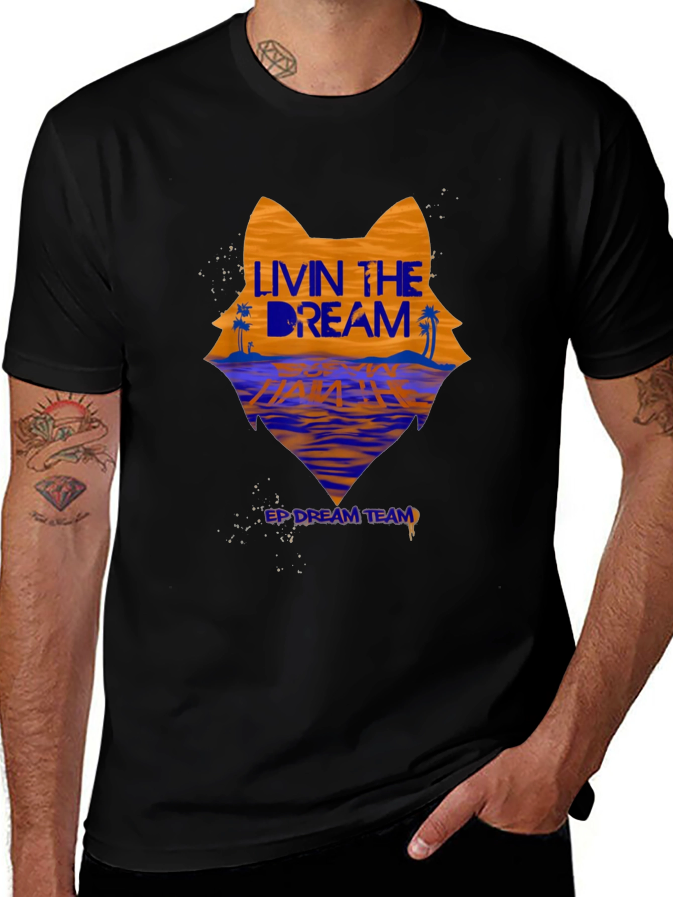 Livin the Dream Graphic Tee - Wolf Beach