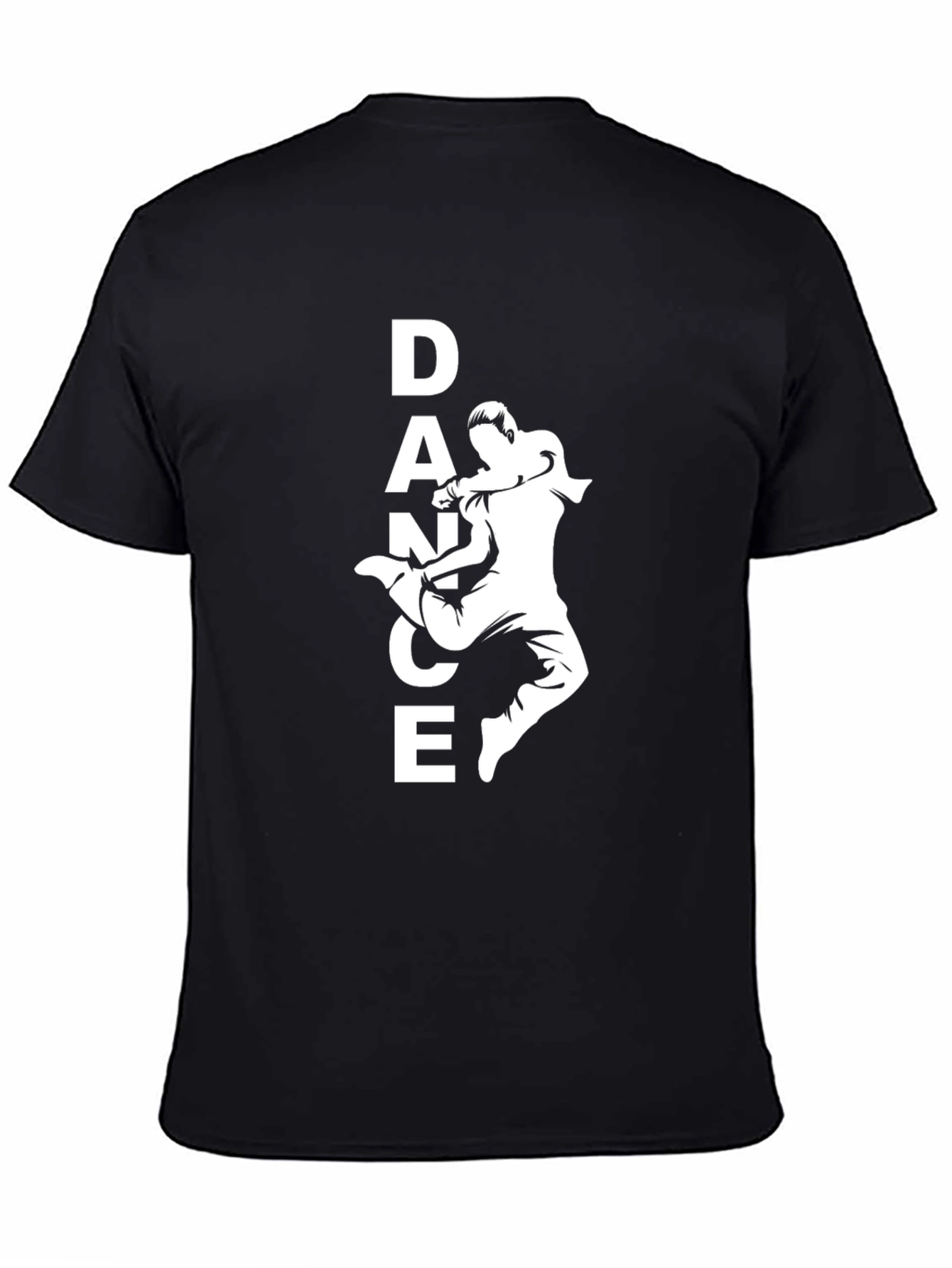 Dance Graphic Tee - Black Cotton T-Shirt