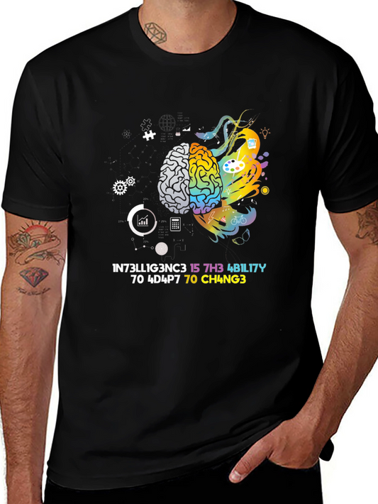 Creative Intelligence Tee - Brain Art Design