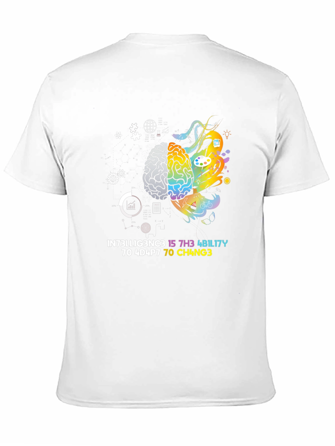 Creative Intelligence Tee - Brain Art Design