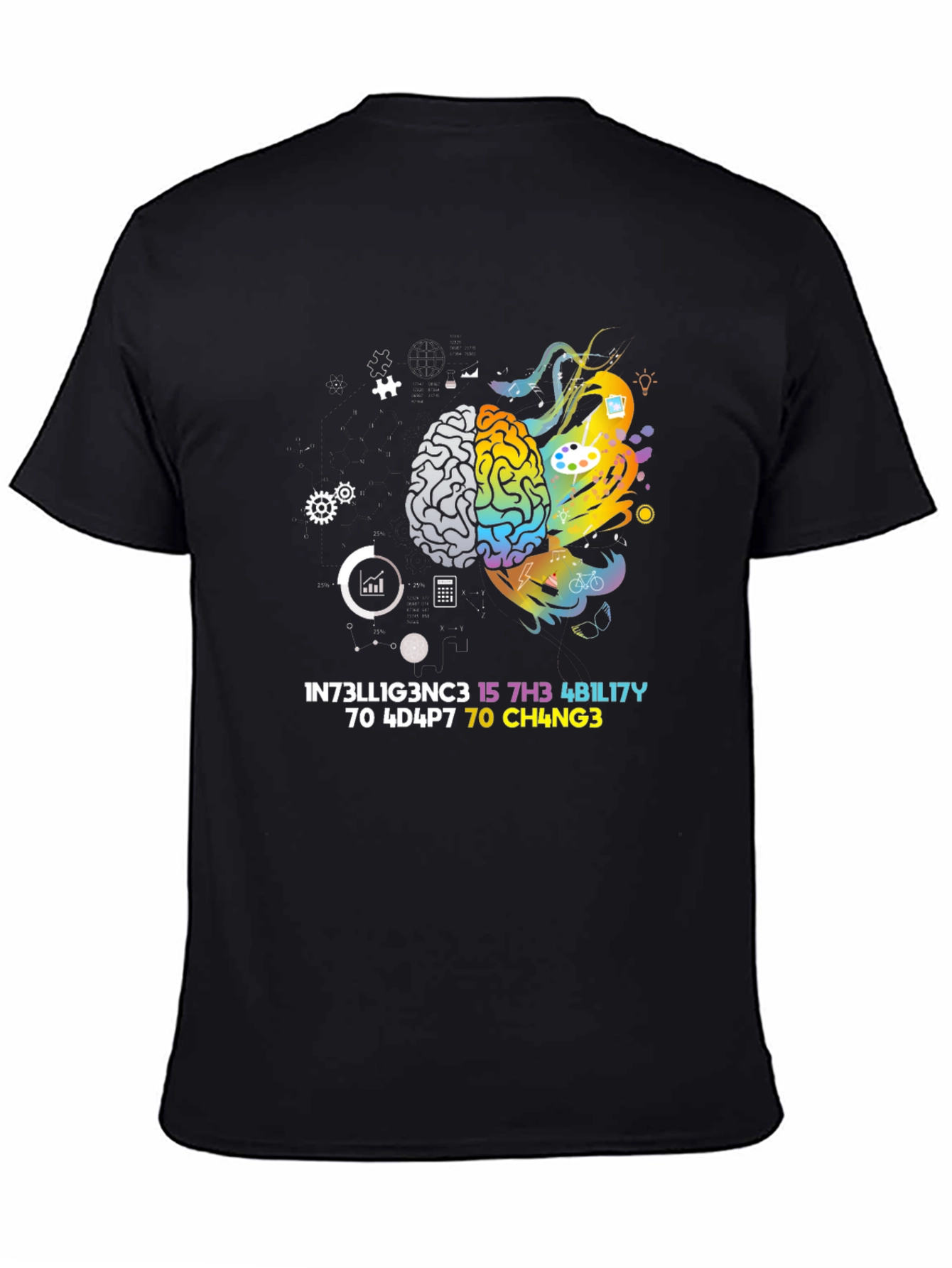 Creative Intelligence Tee - Brain Art Design