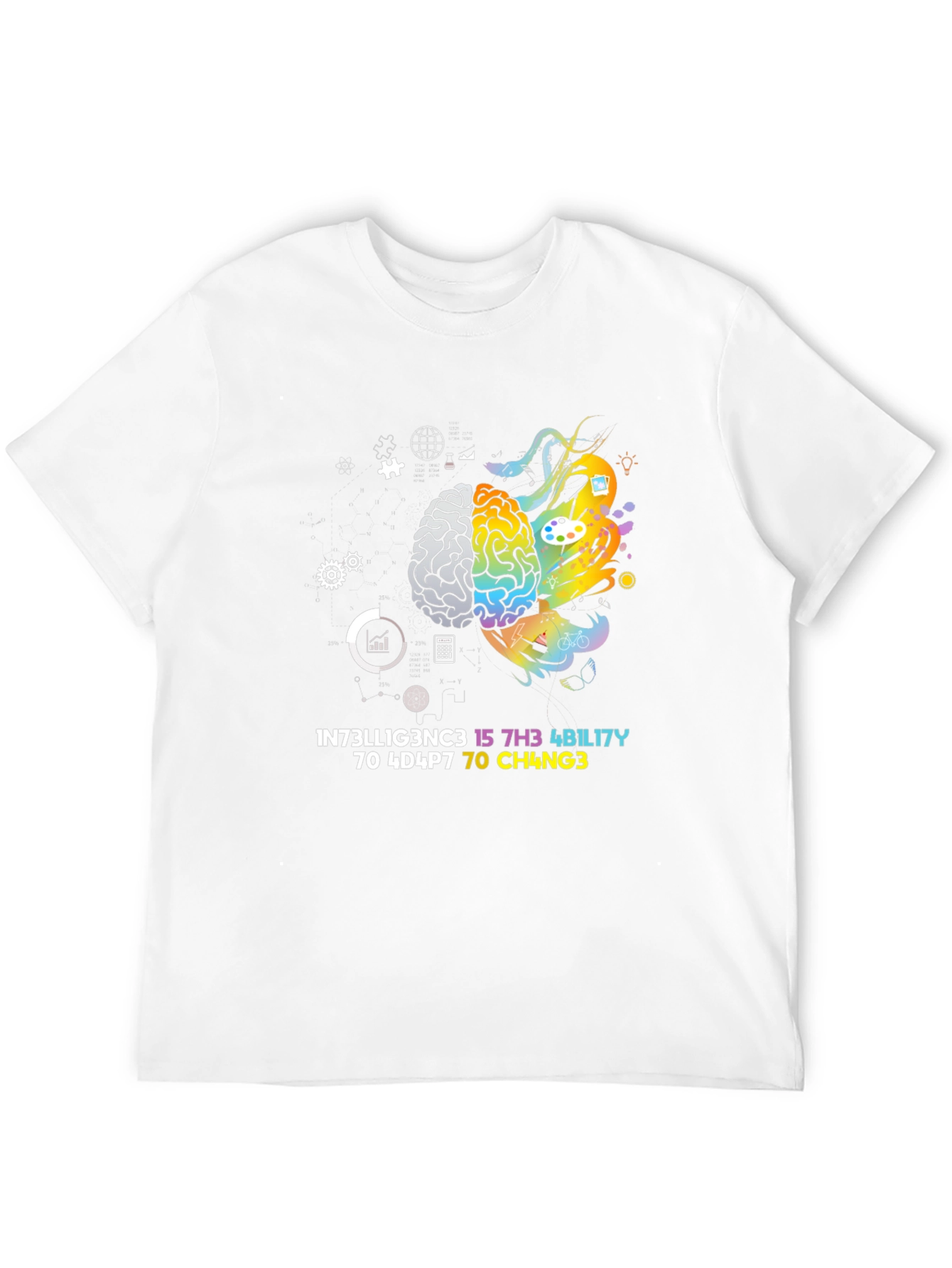 Creative Intelligence Tee - Brain Art Design